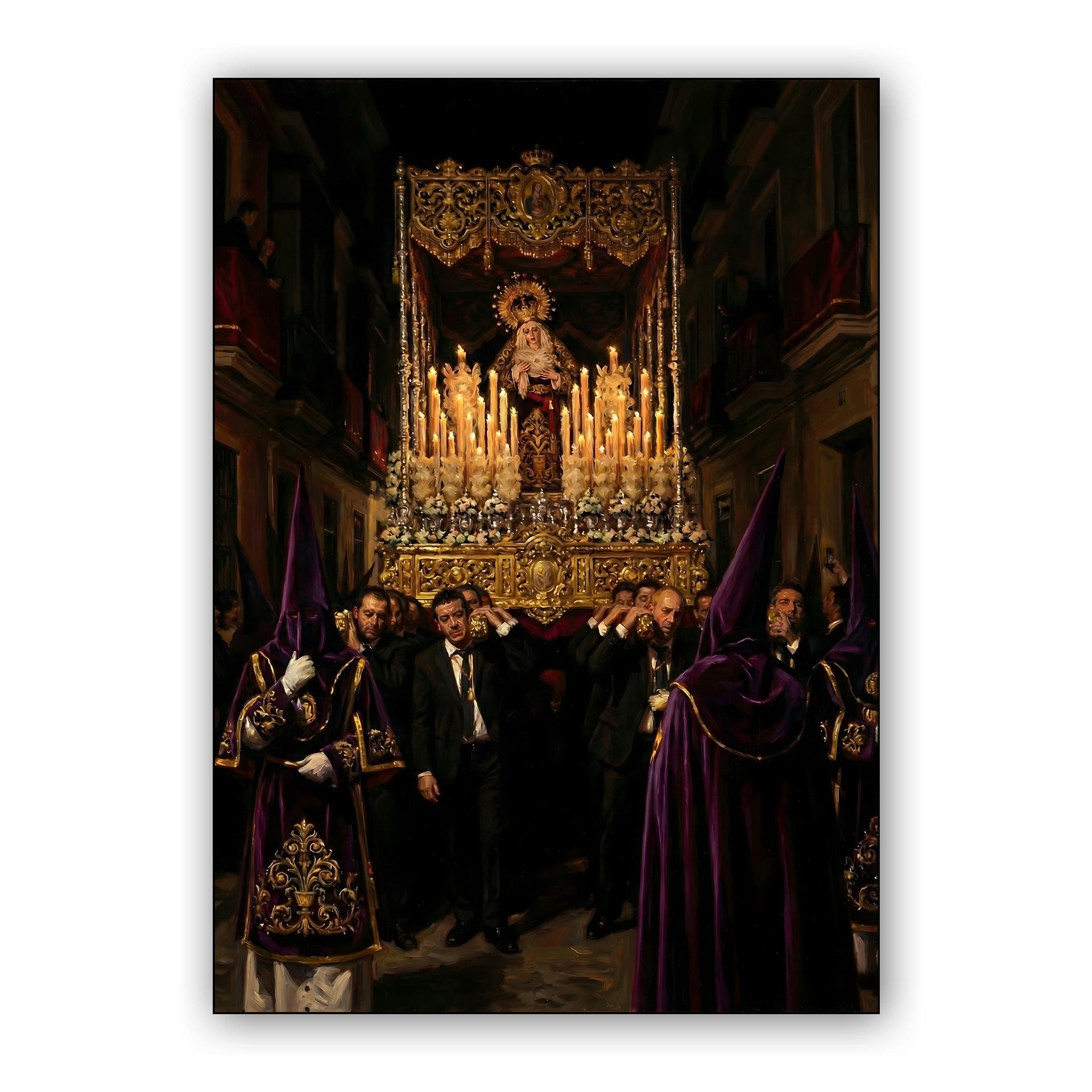 The Weight of Devotion: Holy Week Procession in Málaga