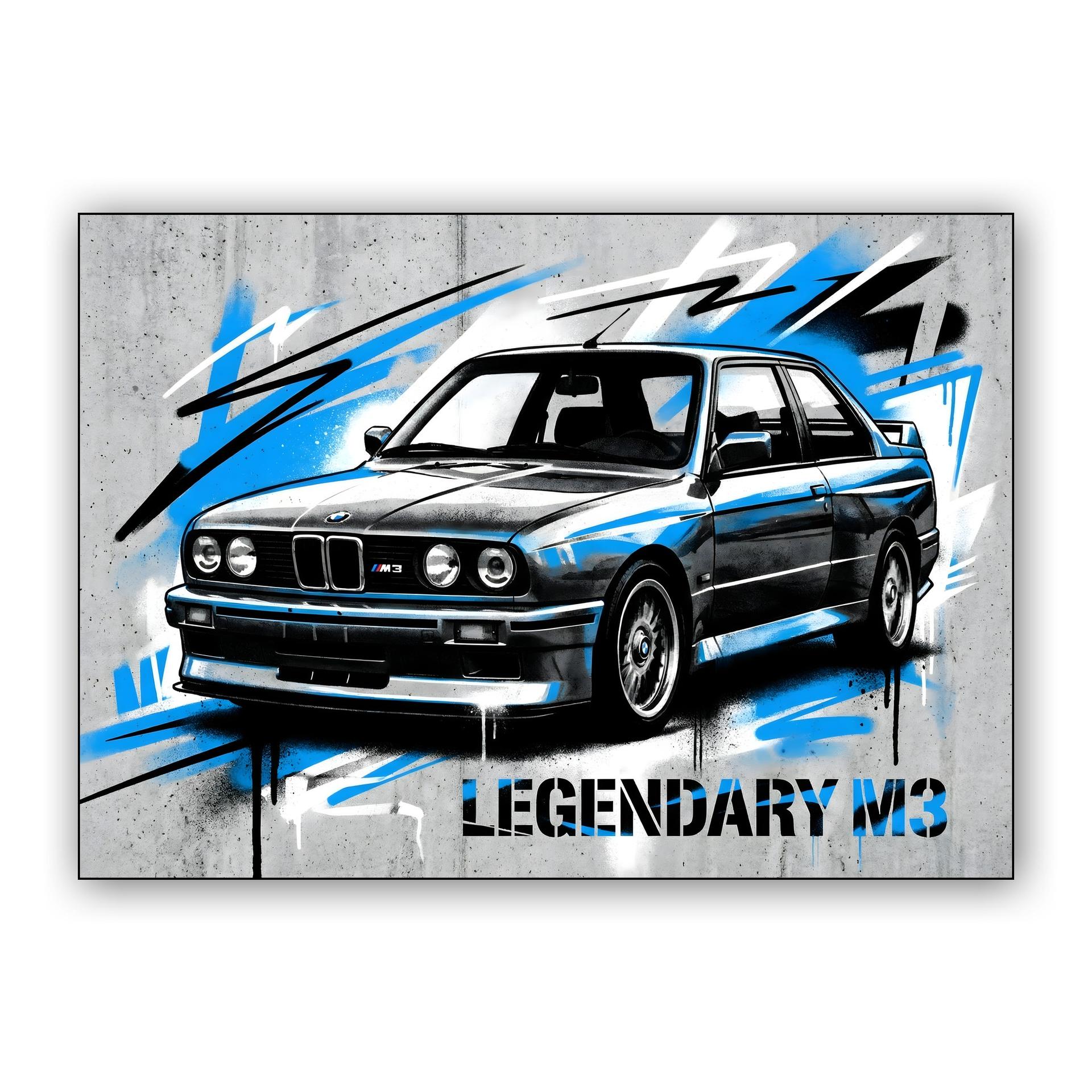 BMW E30 M3: Legendary Urban Street Art Mural