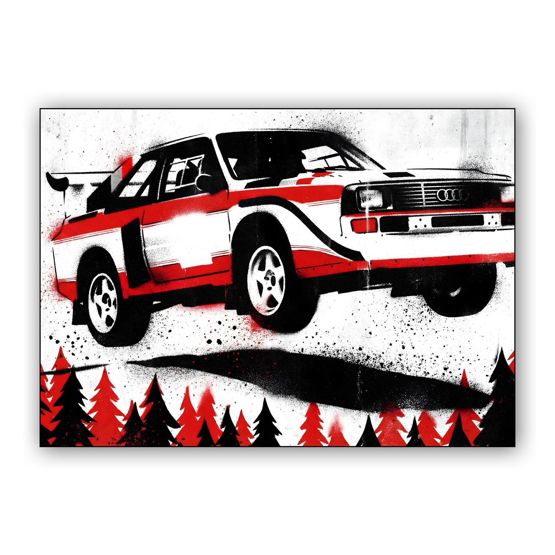 Audi Quattro S1: Urban Stencil Jump