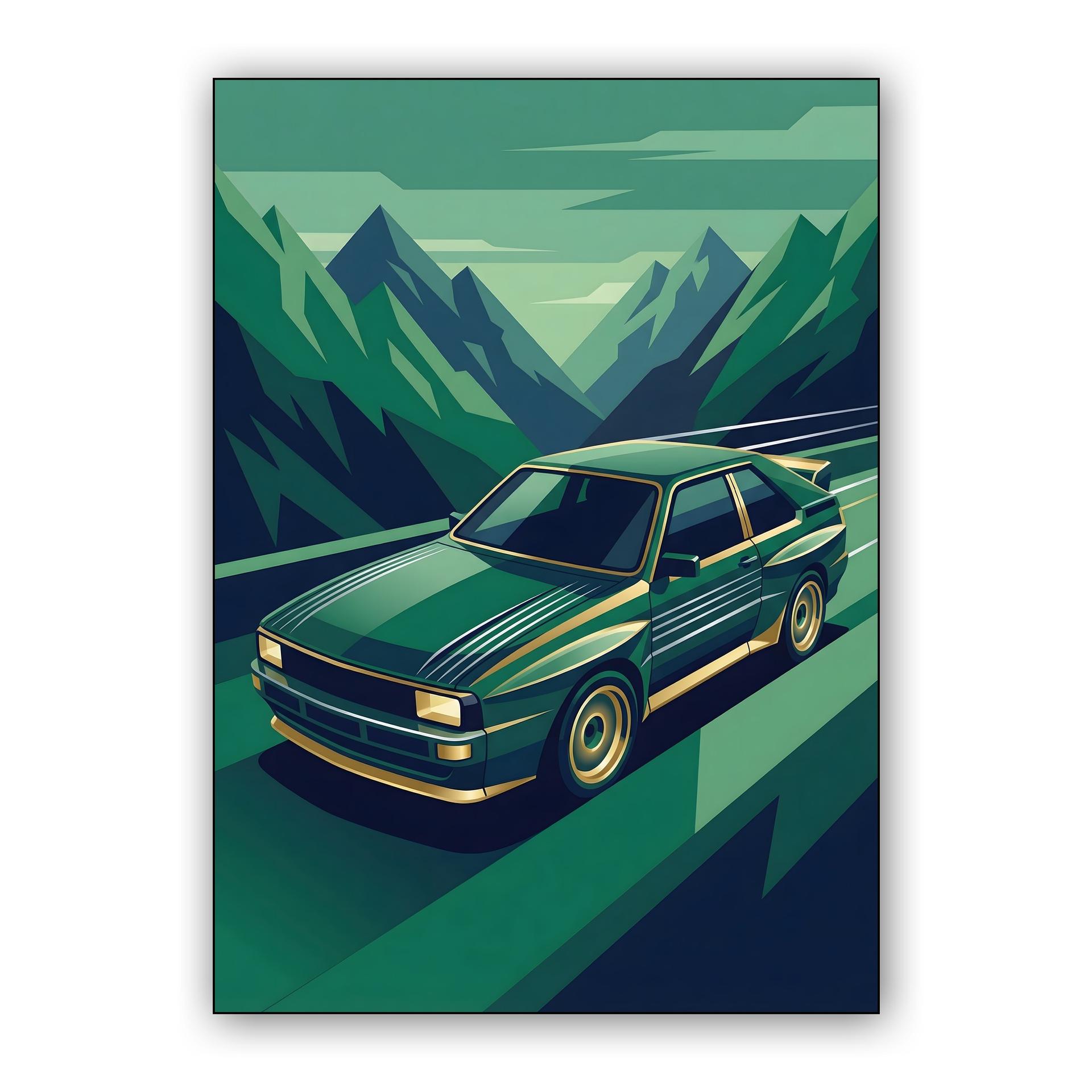 Audi Quattro S1: Emerald Alpine Motion