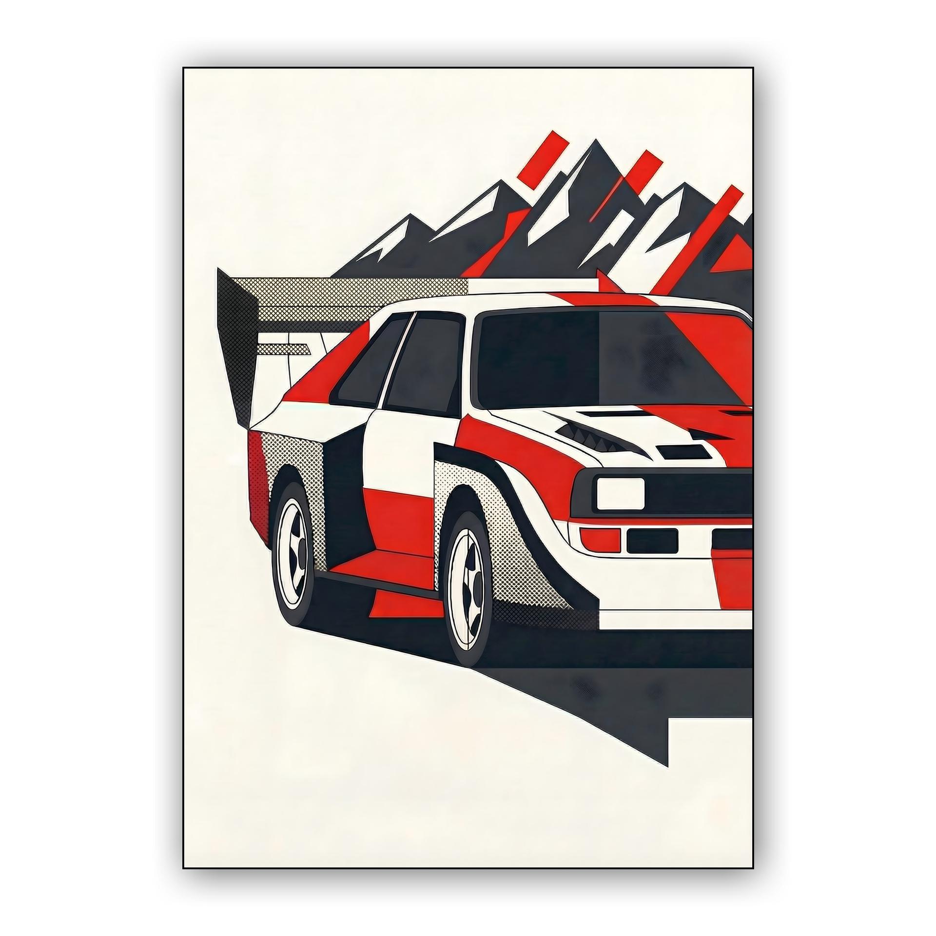 Audi Sport Quattro S1 Group B Rally Graphic