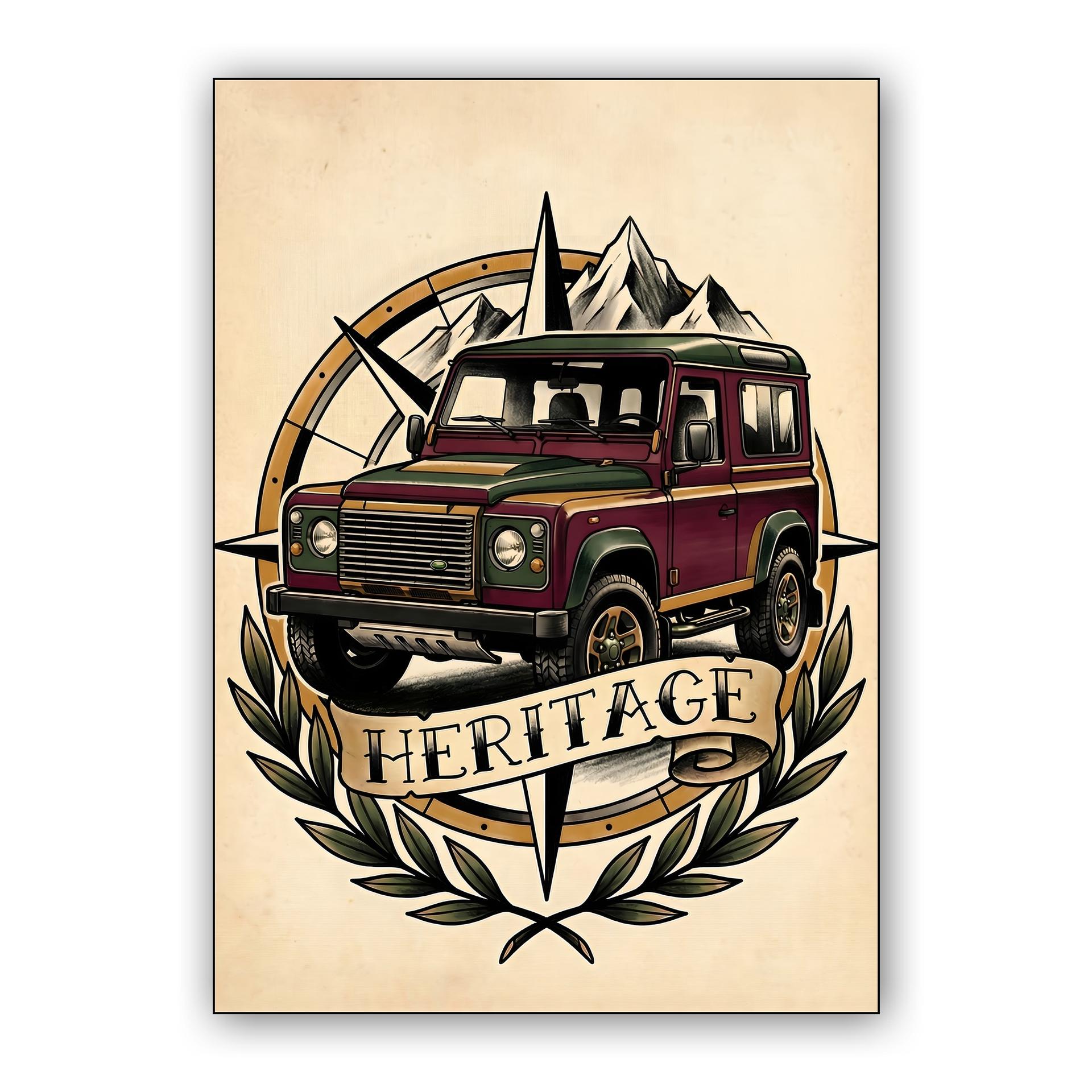 Land Rover Defender Heritage Emblem