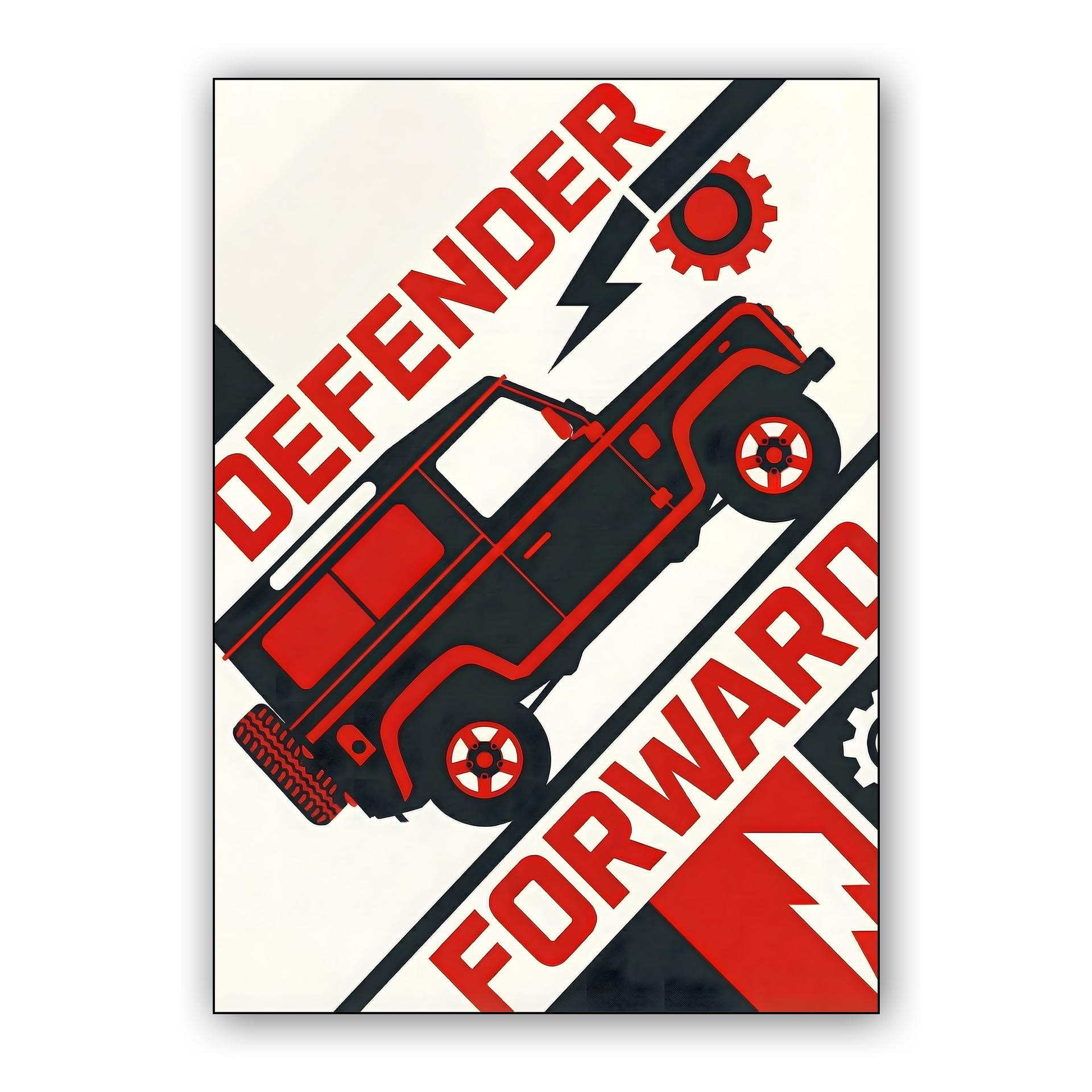 Defender Forward Constructivist Poster