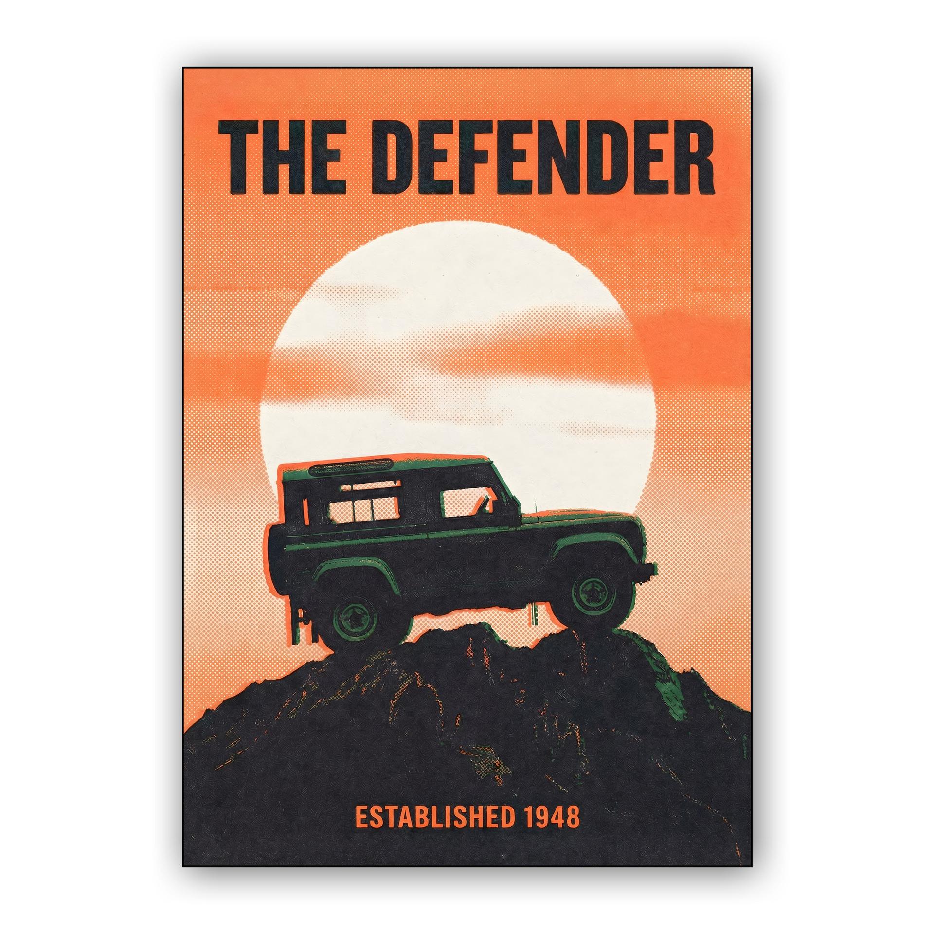The Defender Established 1948 Retro Poster