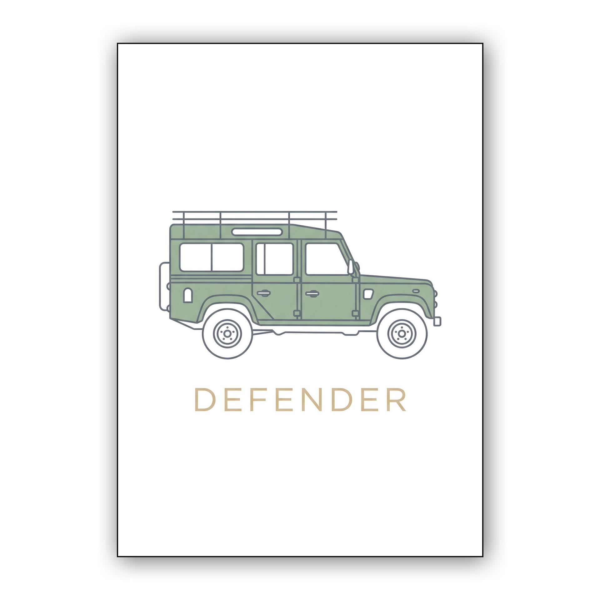 Minimalist Sage Defender 110 Illustration