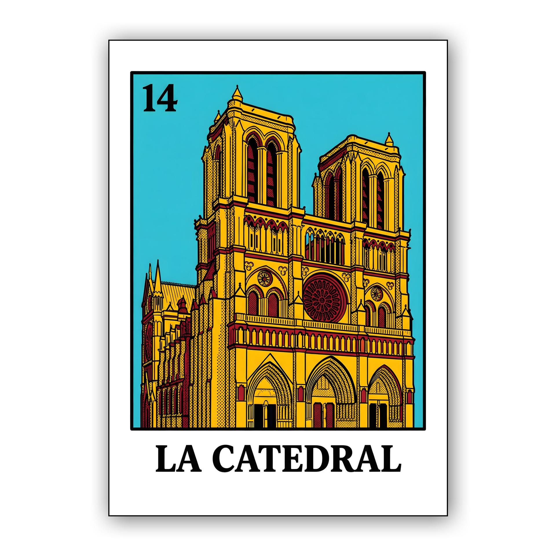 La Catedral - Notre-Dame Lotería Card