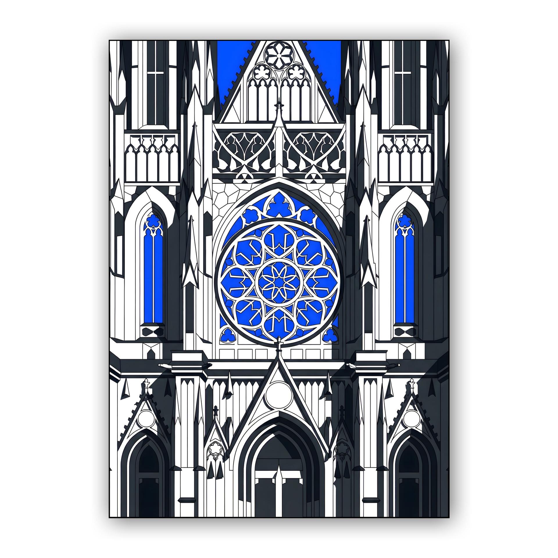 St. Vitus Cathedral Blue Rose Window