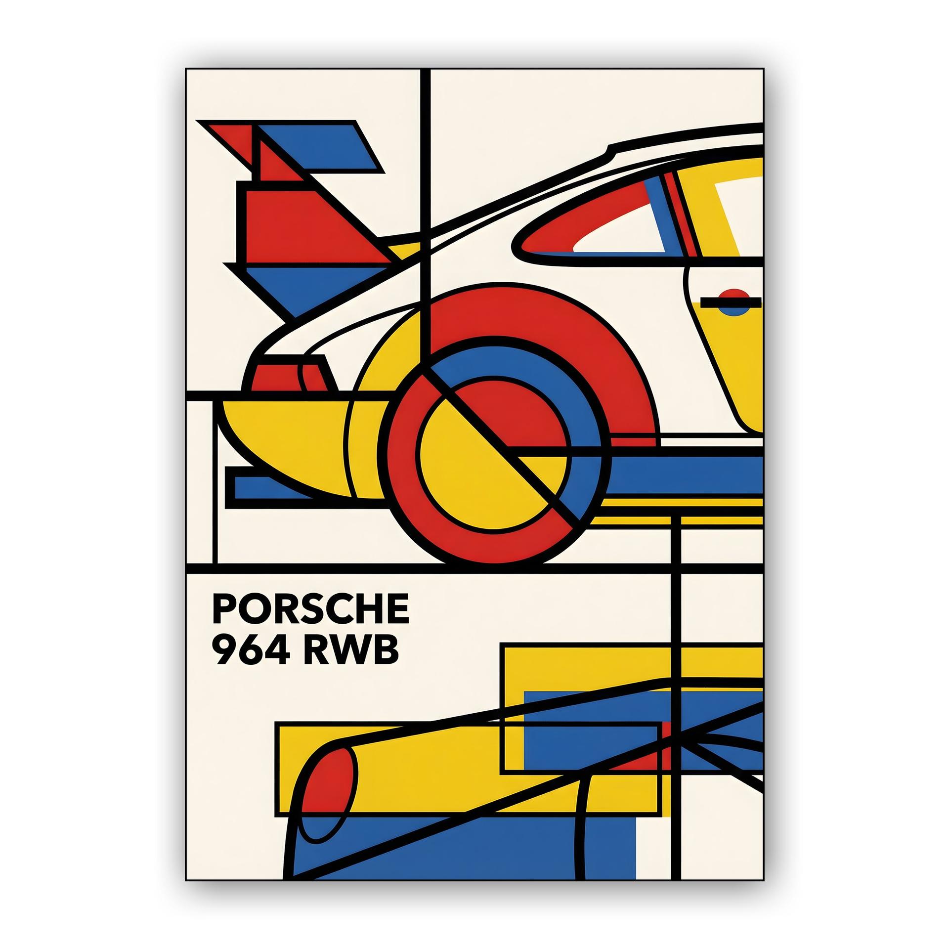 De Stijl Porsche 964 RWB: Primary Geometry