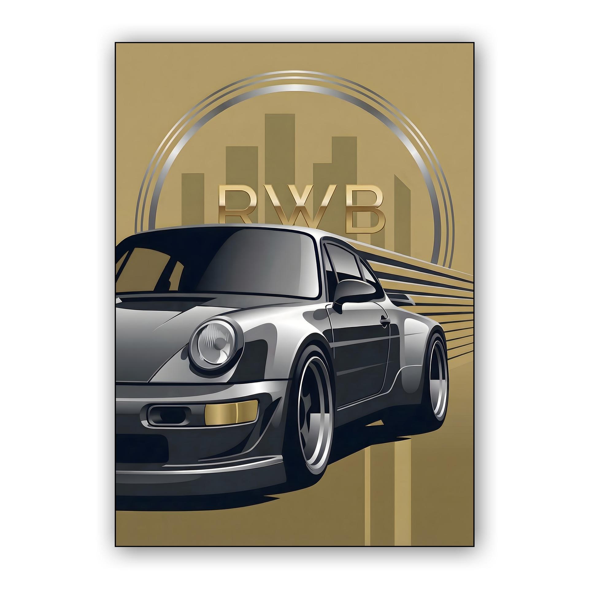 Art Deco RWB 964: Golden Speed