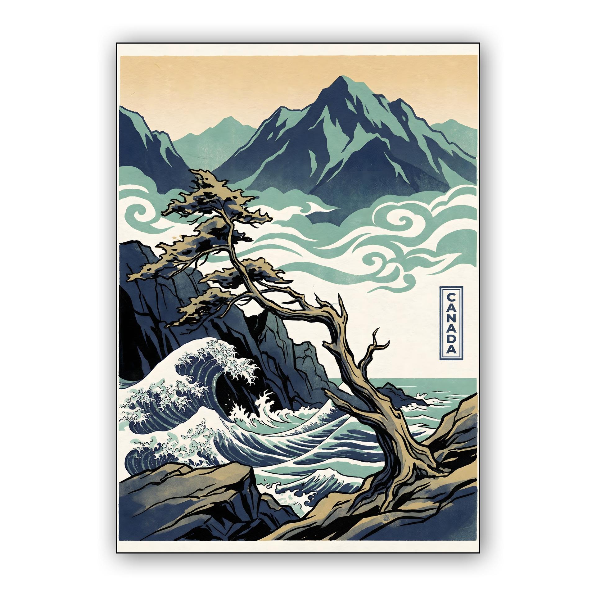 Canada West Coast Ukiyo-e Fusion