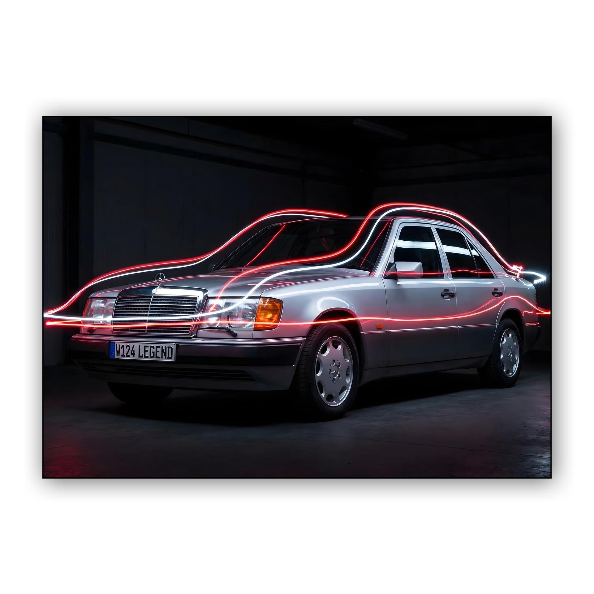 W124 Legend: Light Painting Photography