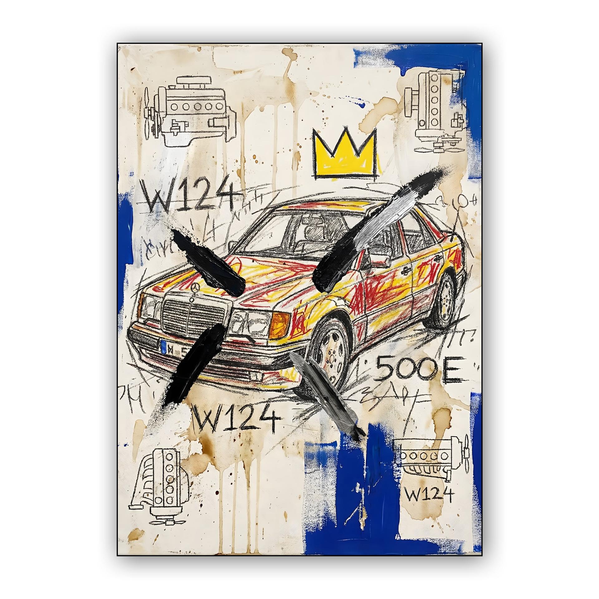 The King of Sedans: W124 500E Basquiat Tribute