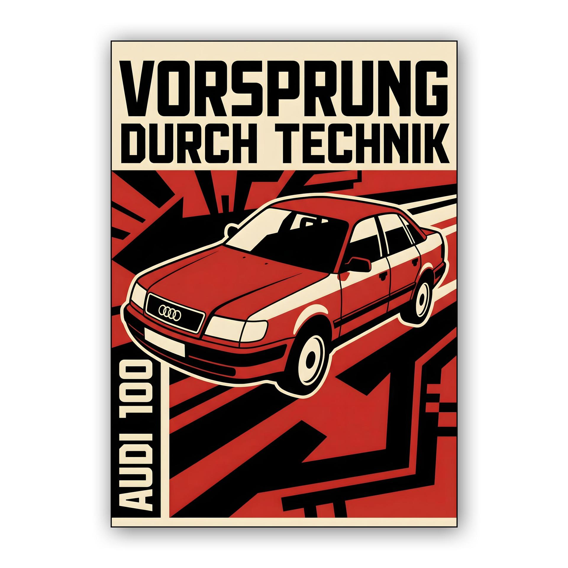 Audi 100: Constructivist Engineering Tribute