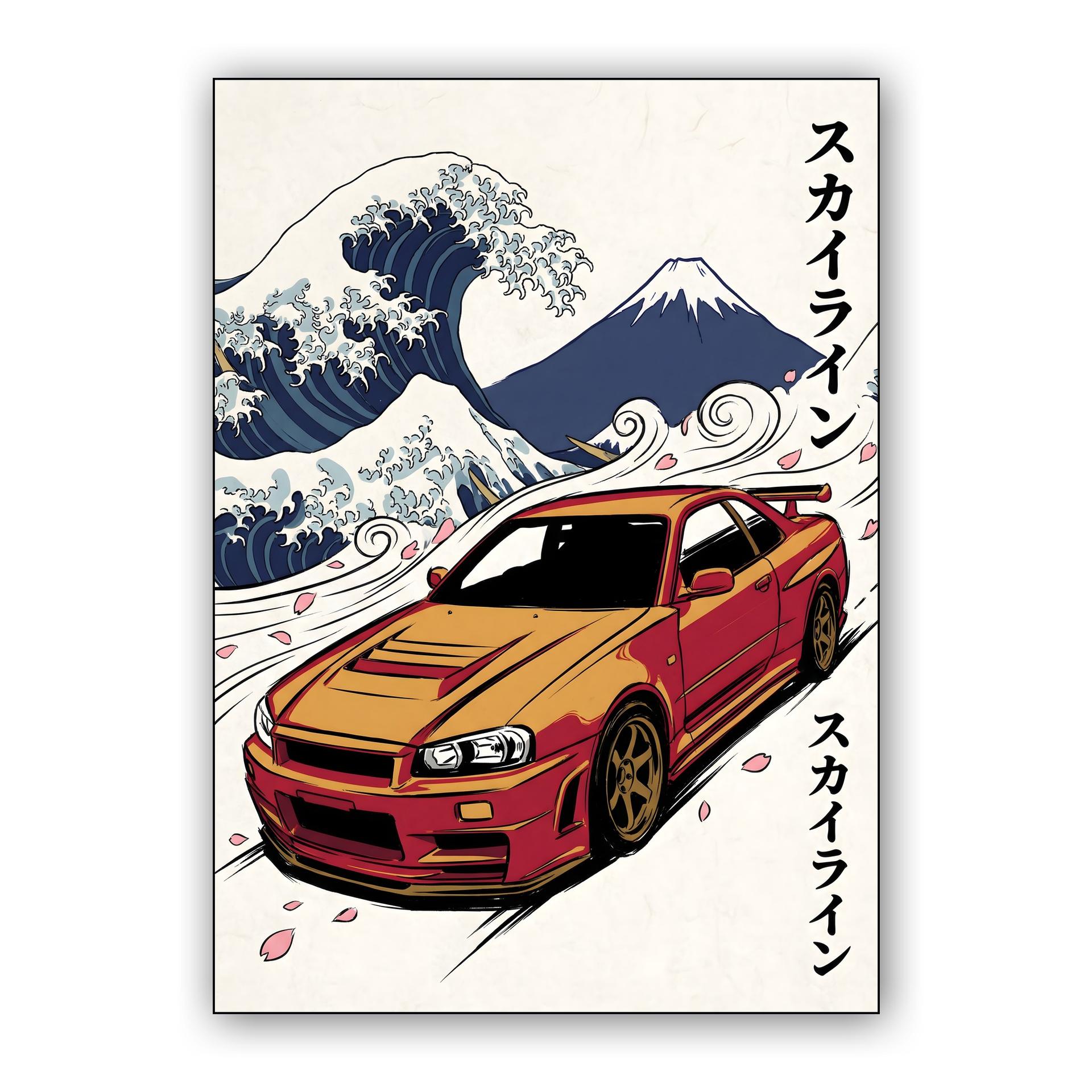 The Great Wave of Skyline GT-R R34