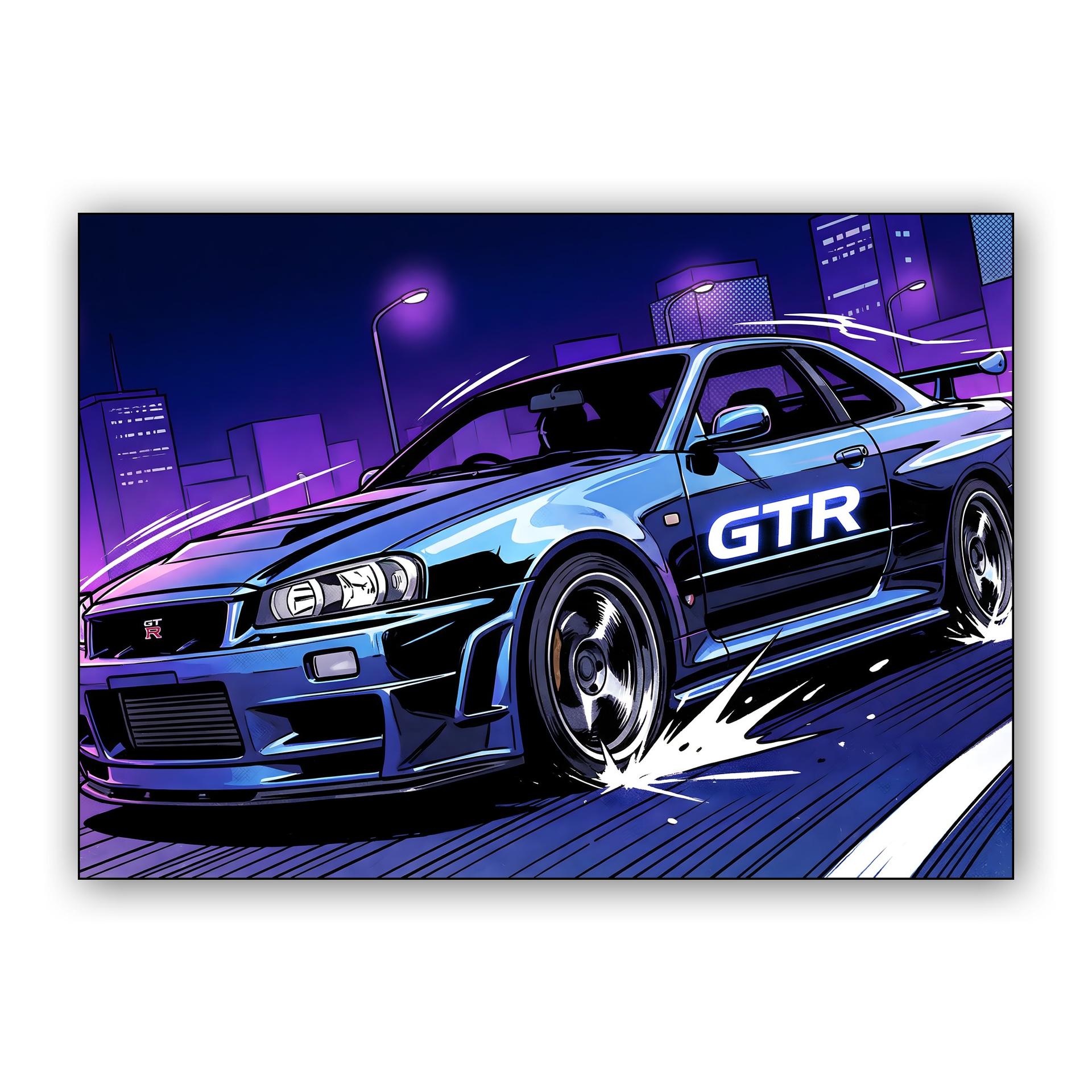 Midnight Drift Skyline GT-R R34