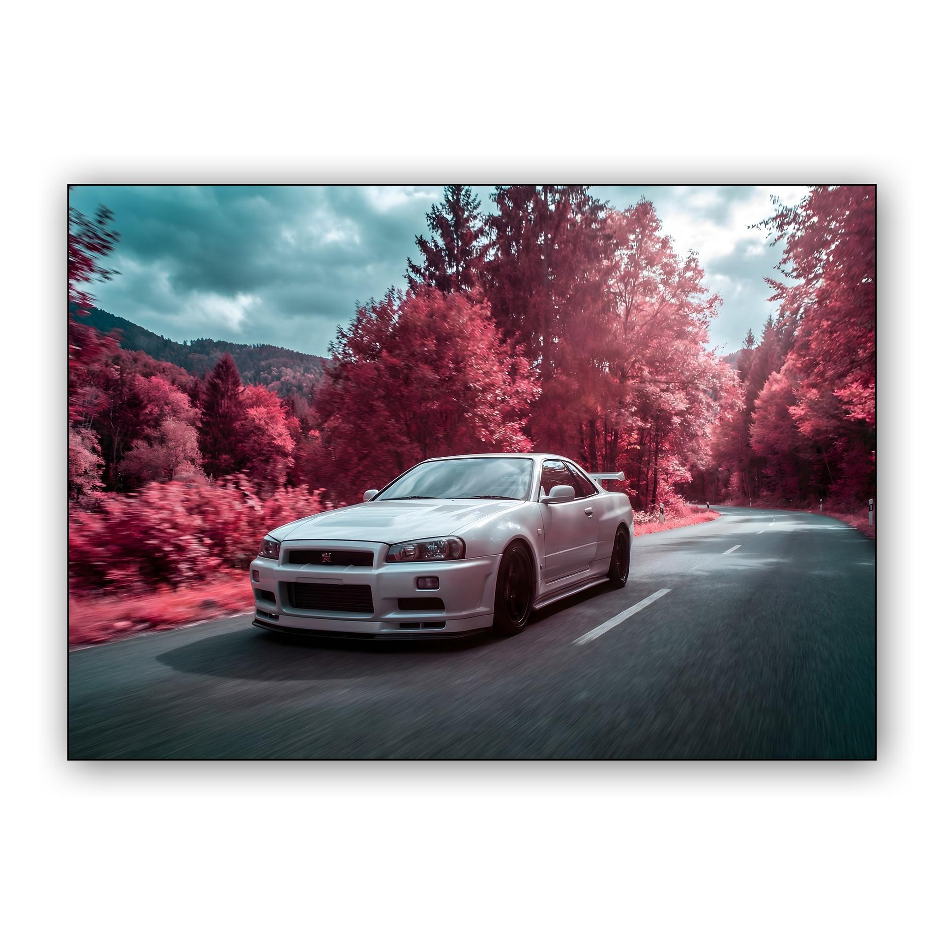 Infrared Forest Nissan Skyline GT-R R34