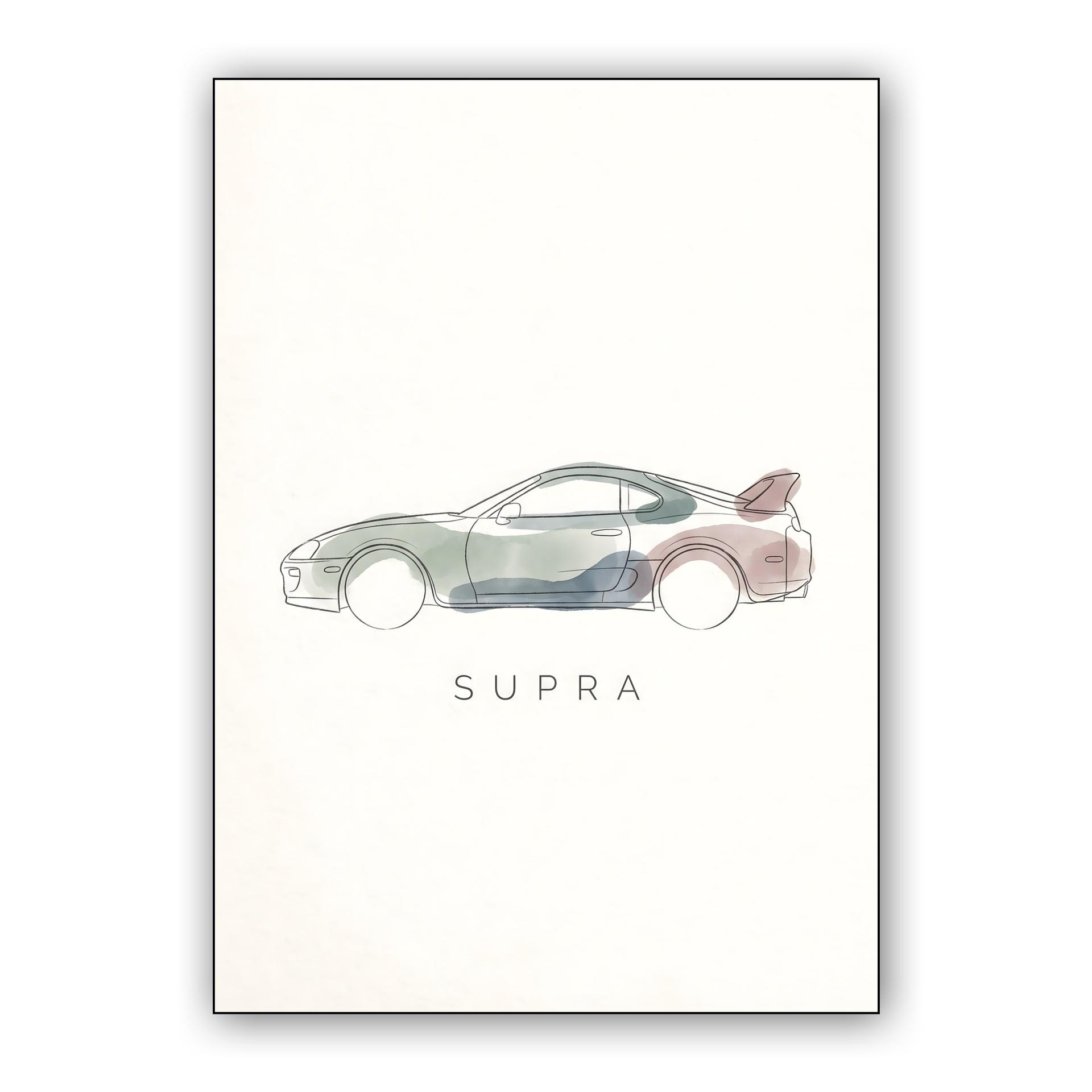 Ethereal Silhouette: Toyota Supra A80