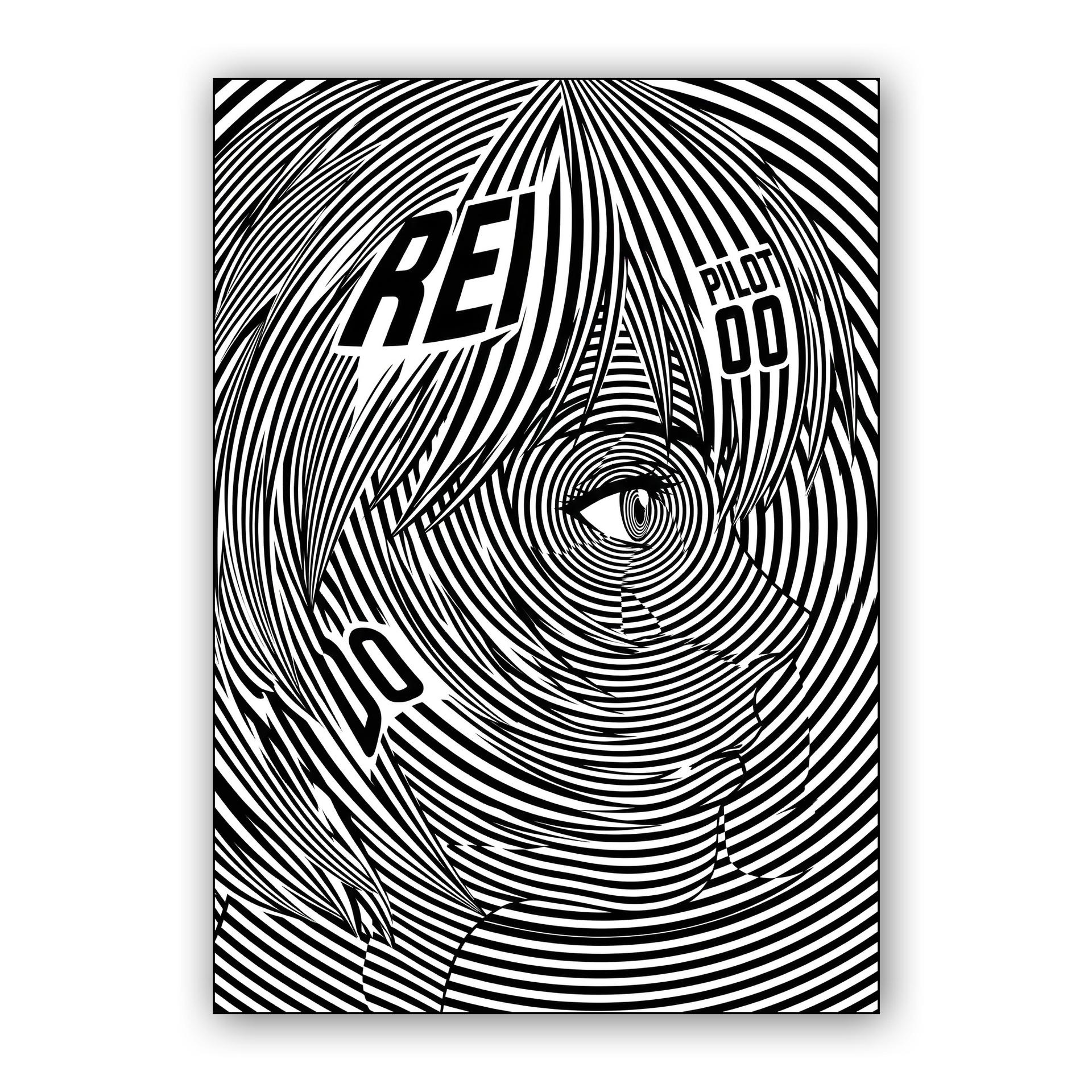 Rei Ayanami: Op Art Synchrony