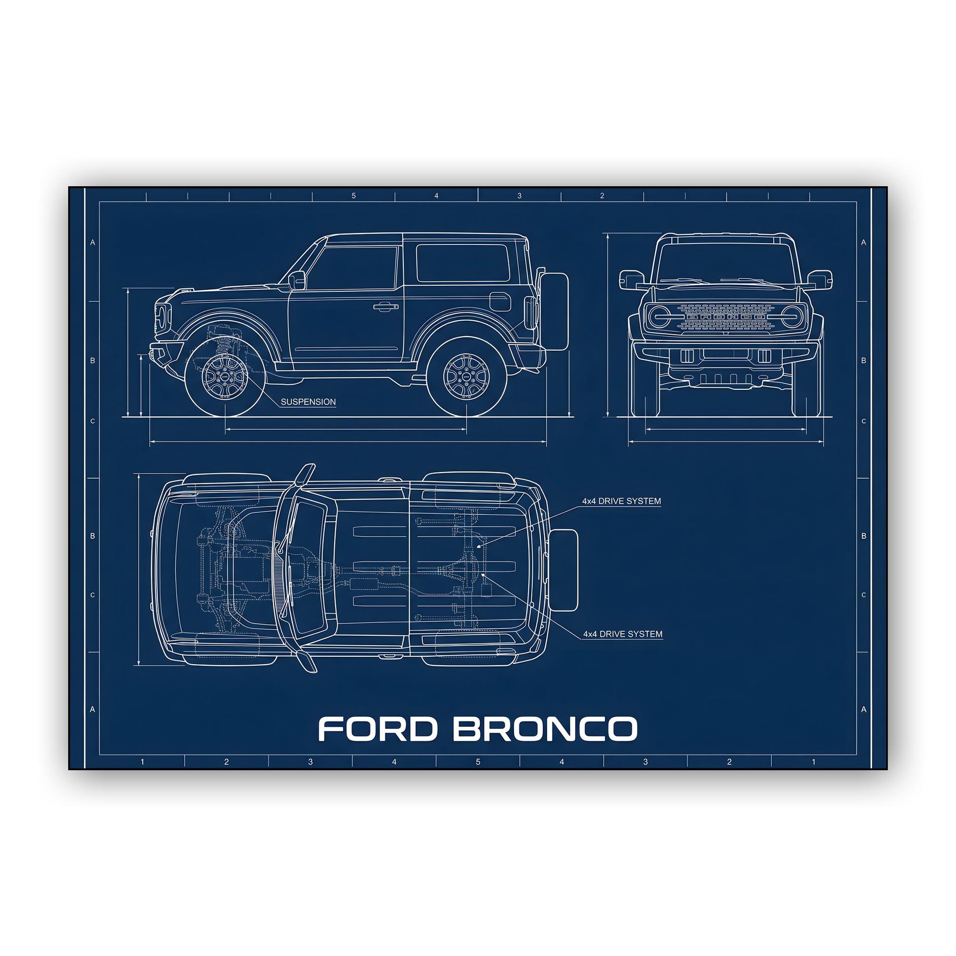 Ford Bronco Engineering Blueprint