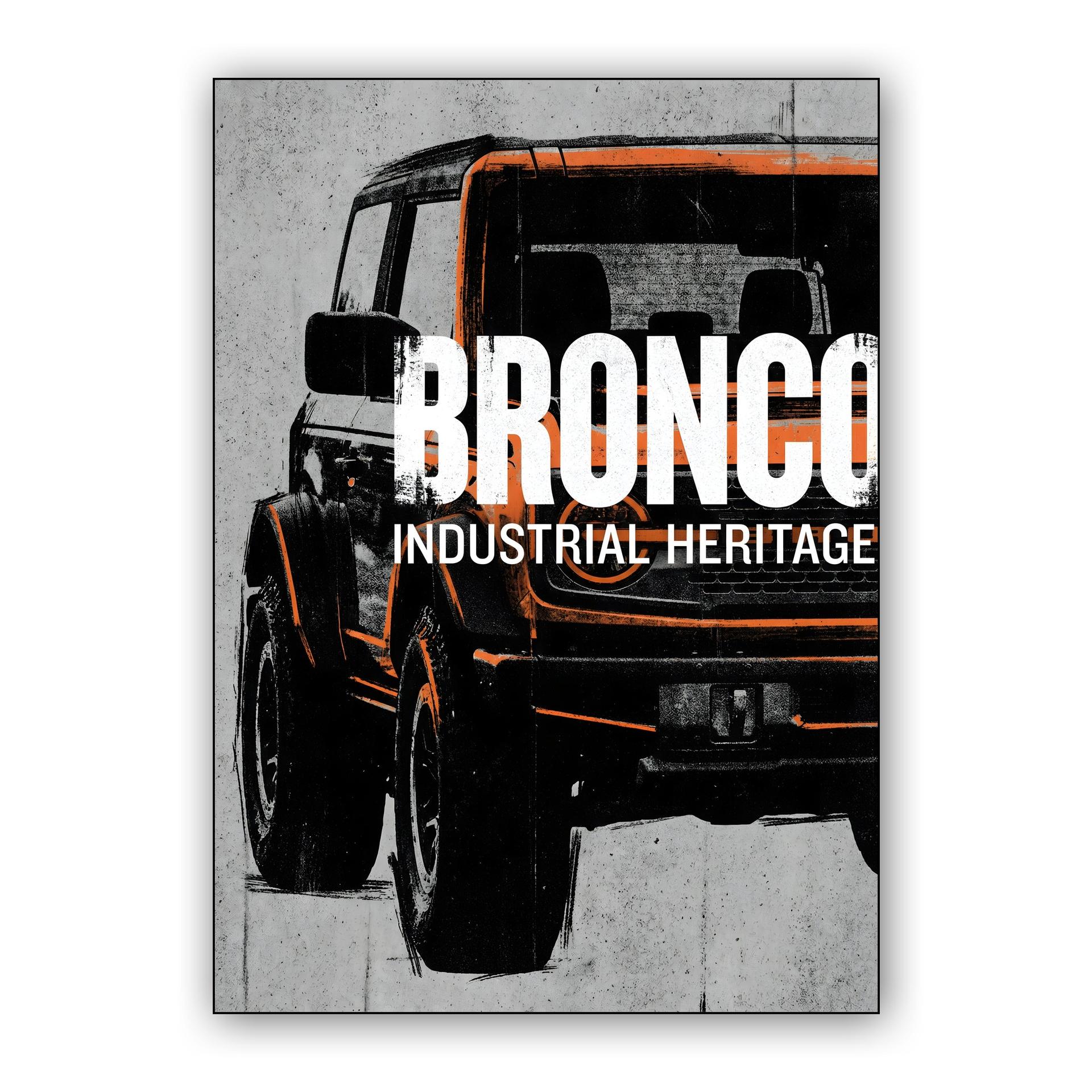 Bronco Industrial Heritage Graphic Art