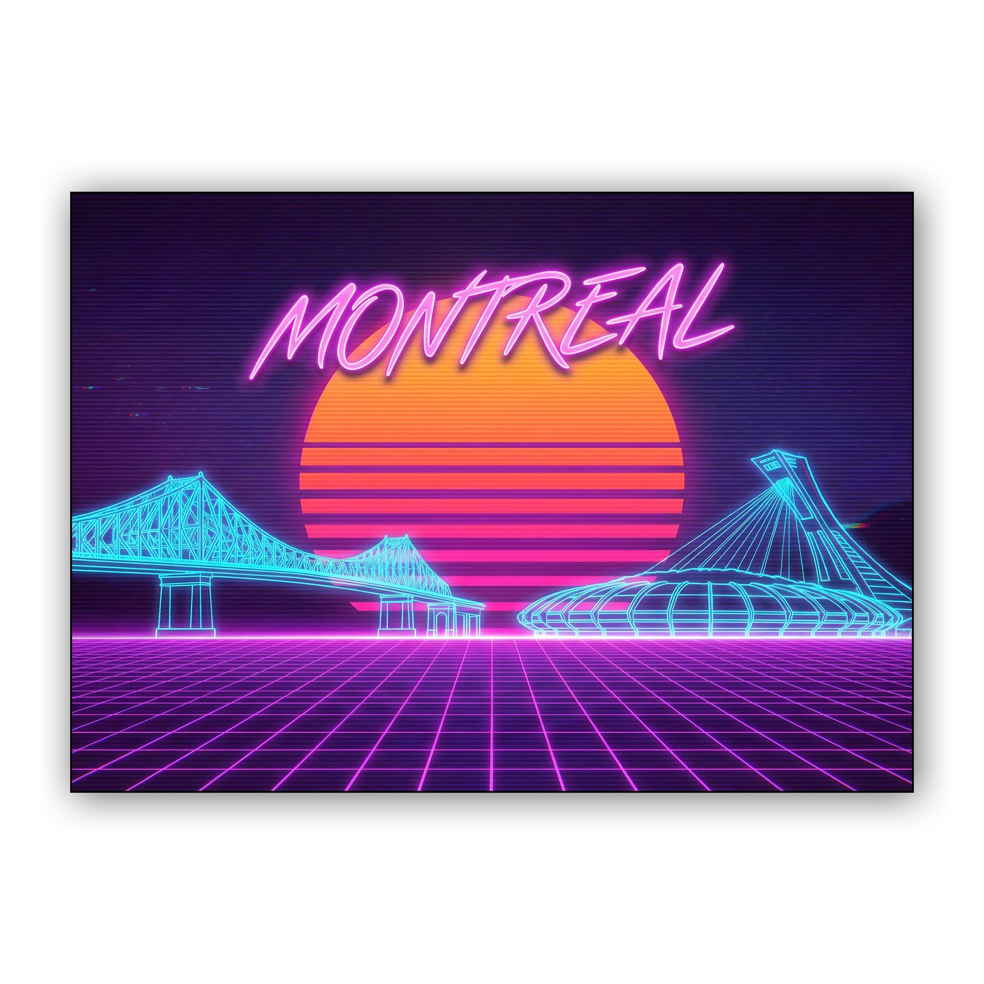 Montreal Synthwave Nightscape