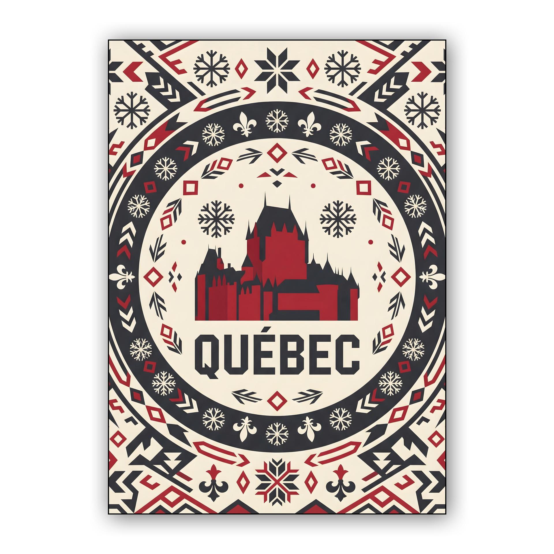 Quebec Winter Folk Mandala