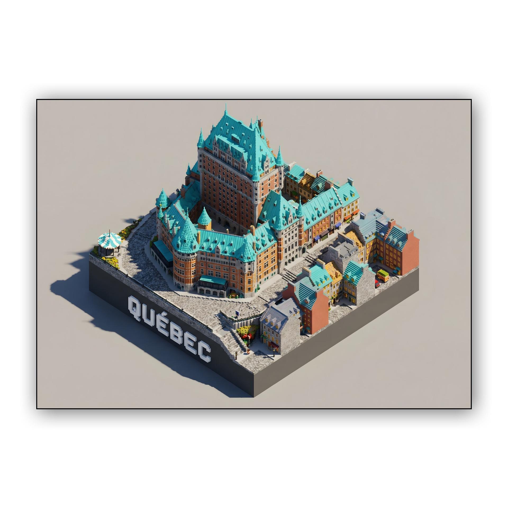 Voxel Quebec: Le Château Frontenac Diorama