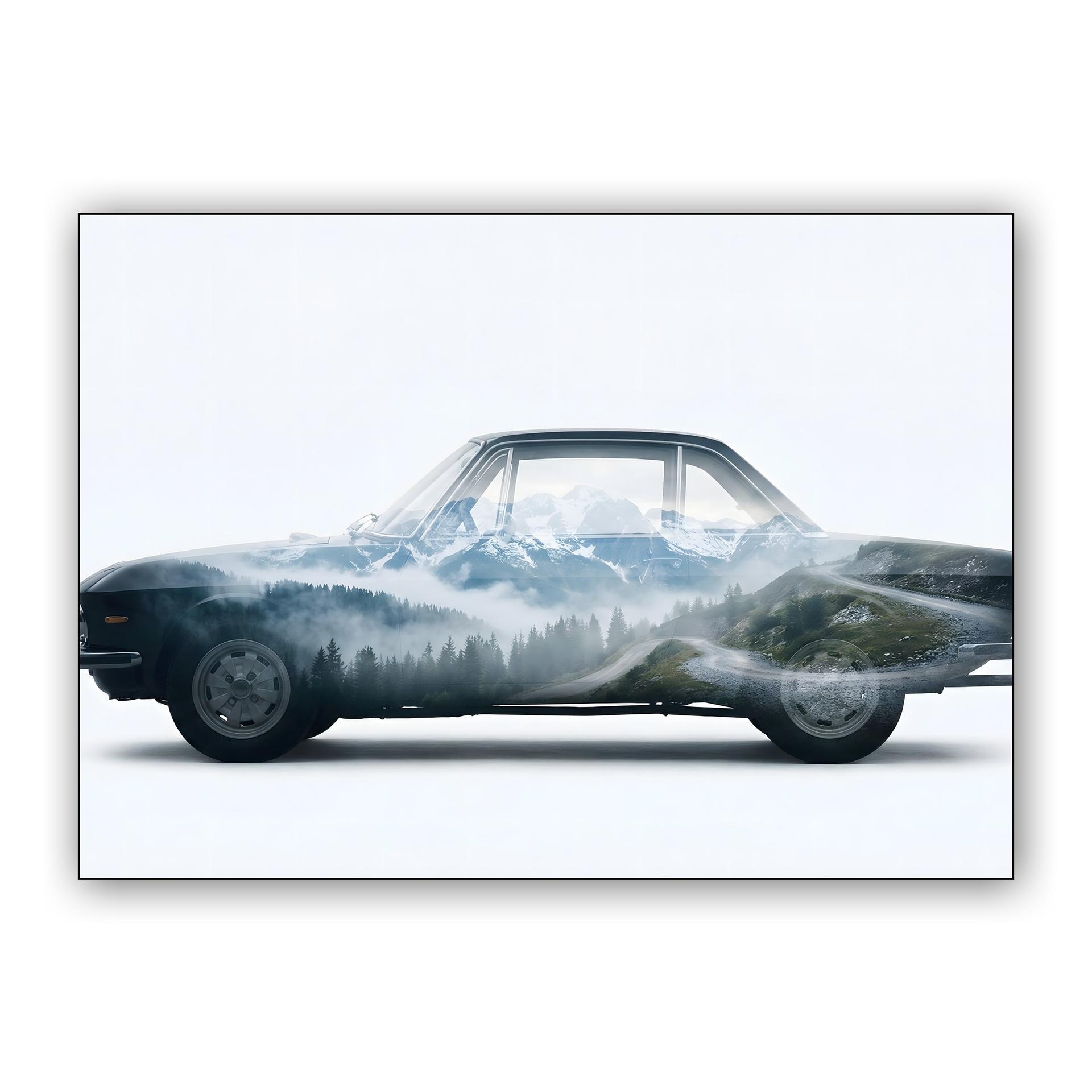 Lancia Fulvia Alpine Double Exposure