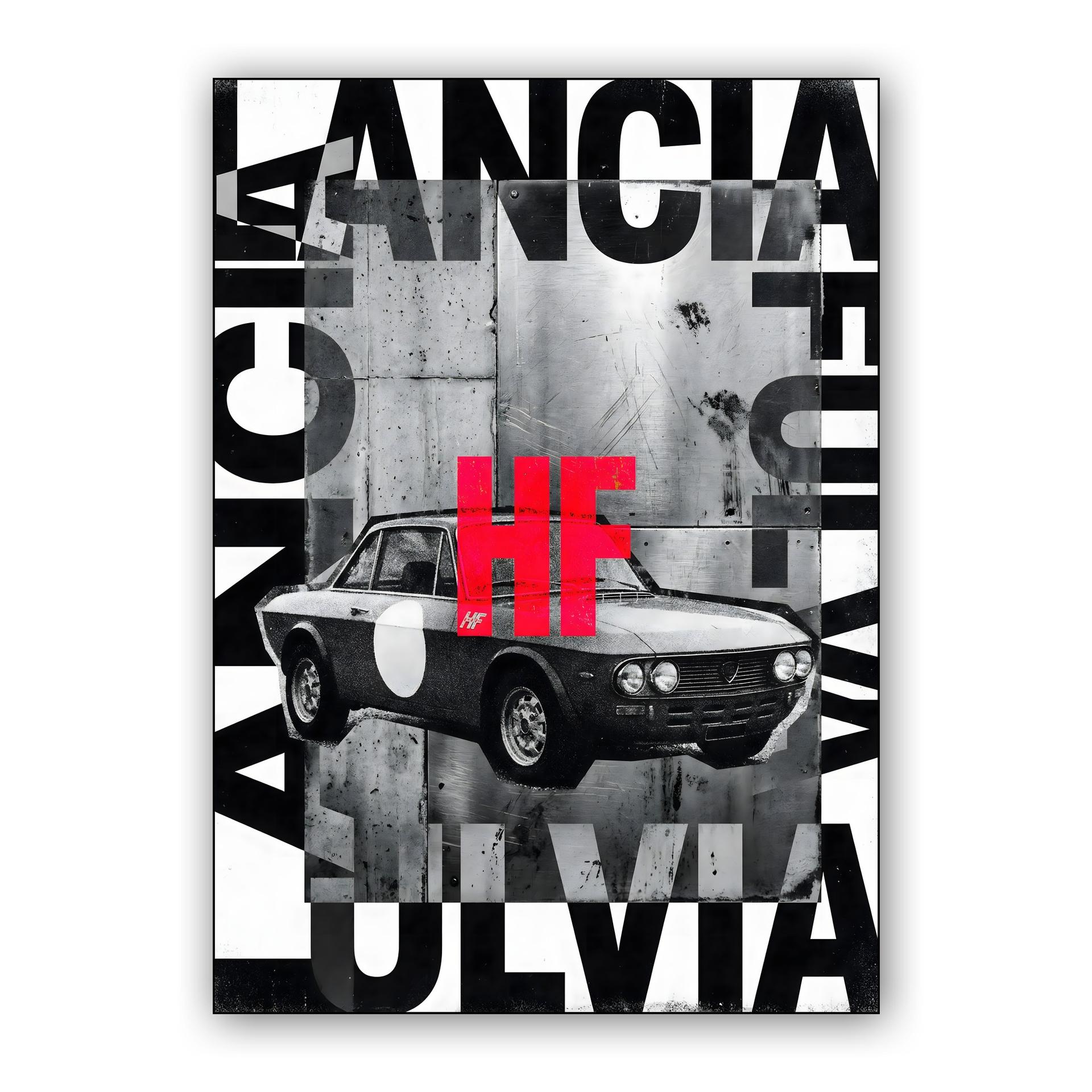 Lancia Fulvia HF Industrial Collage