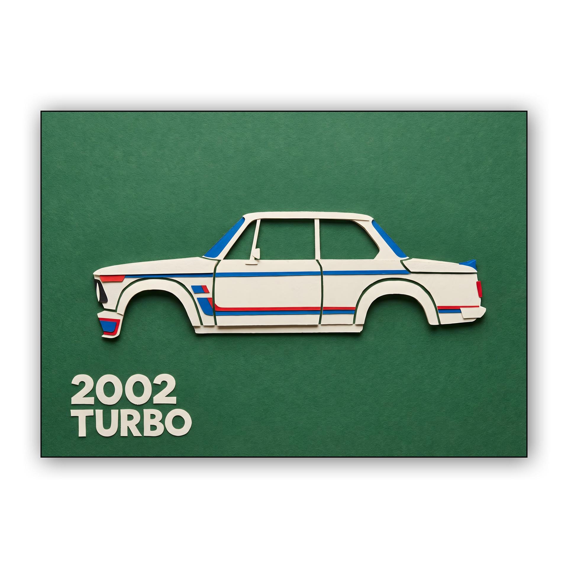 BMW 2002 Turbo Paper Cutout