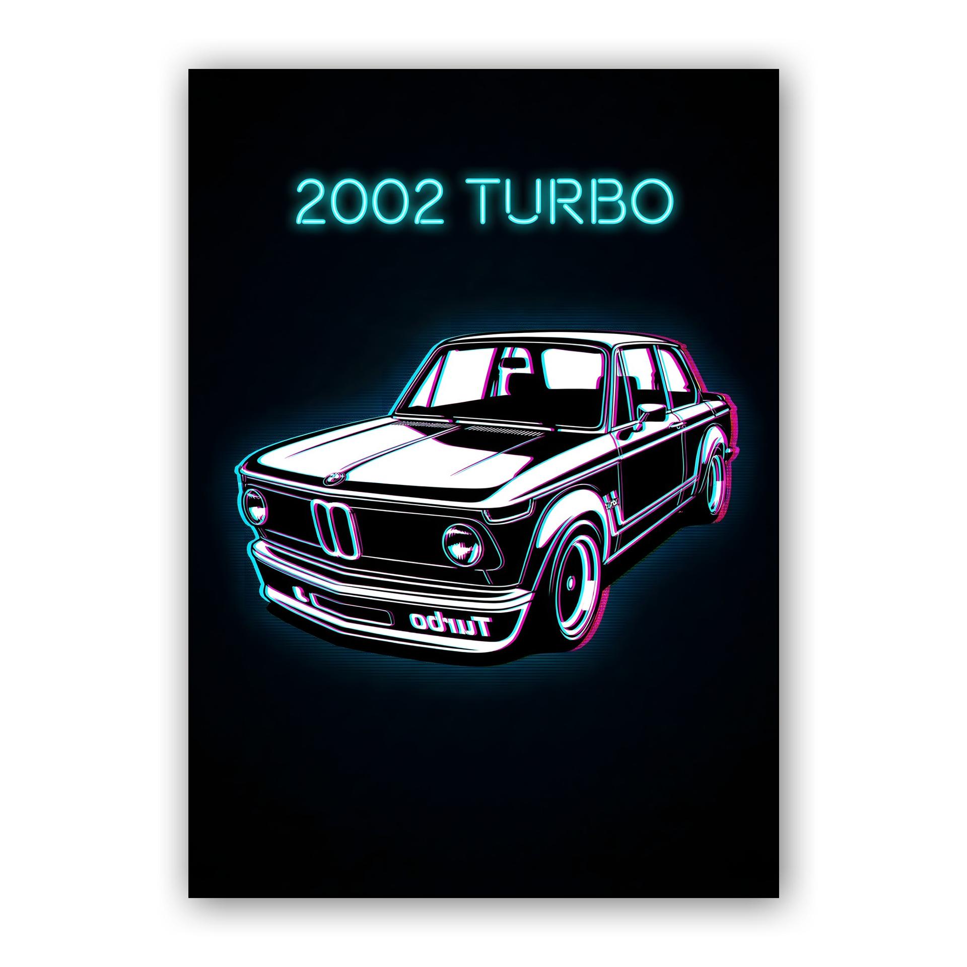 BMW 2002 Turbo Neon Synthwave Edition