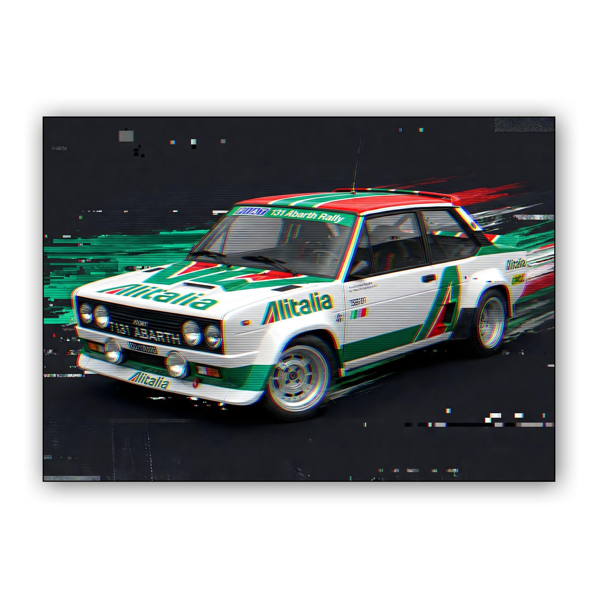 Fiat 131 Abarth Rally Alitalia Glitch Edition