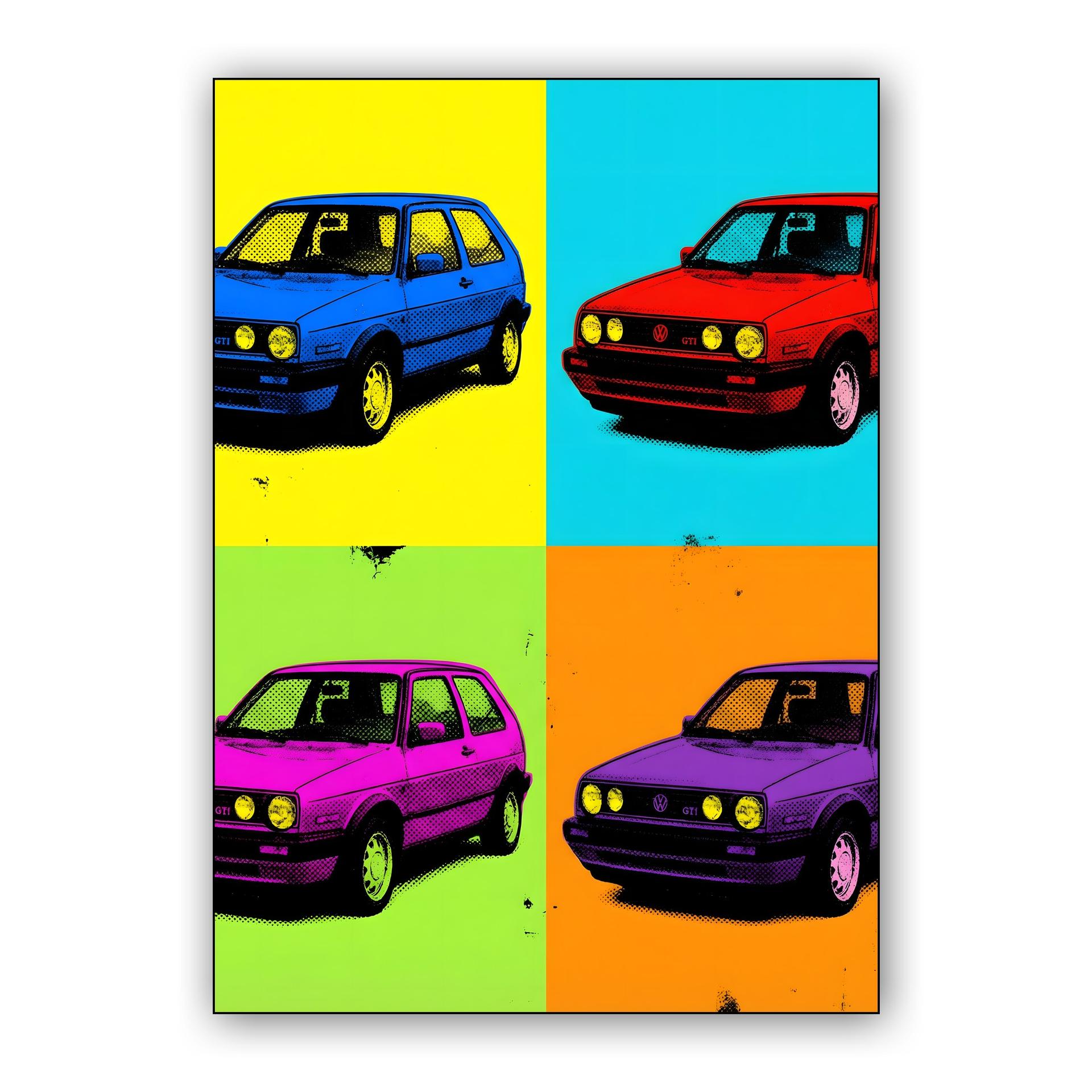 VW Golf GTI Pop Art Grid