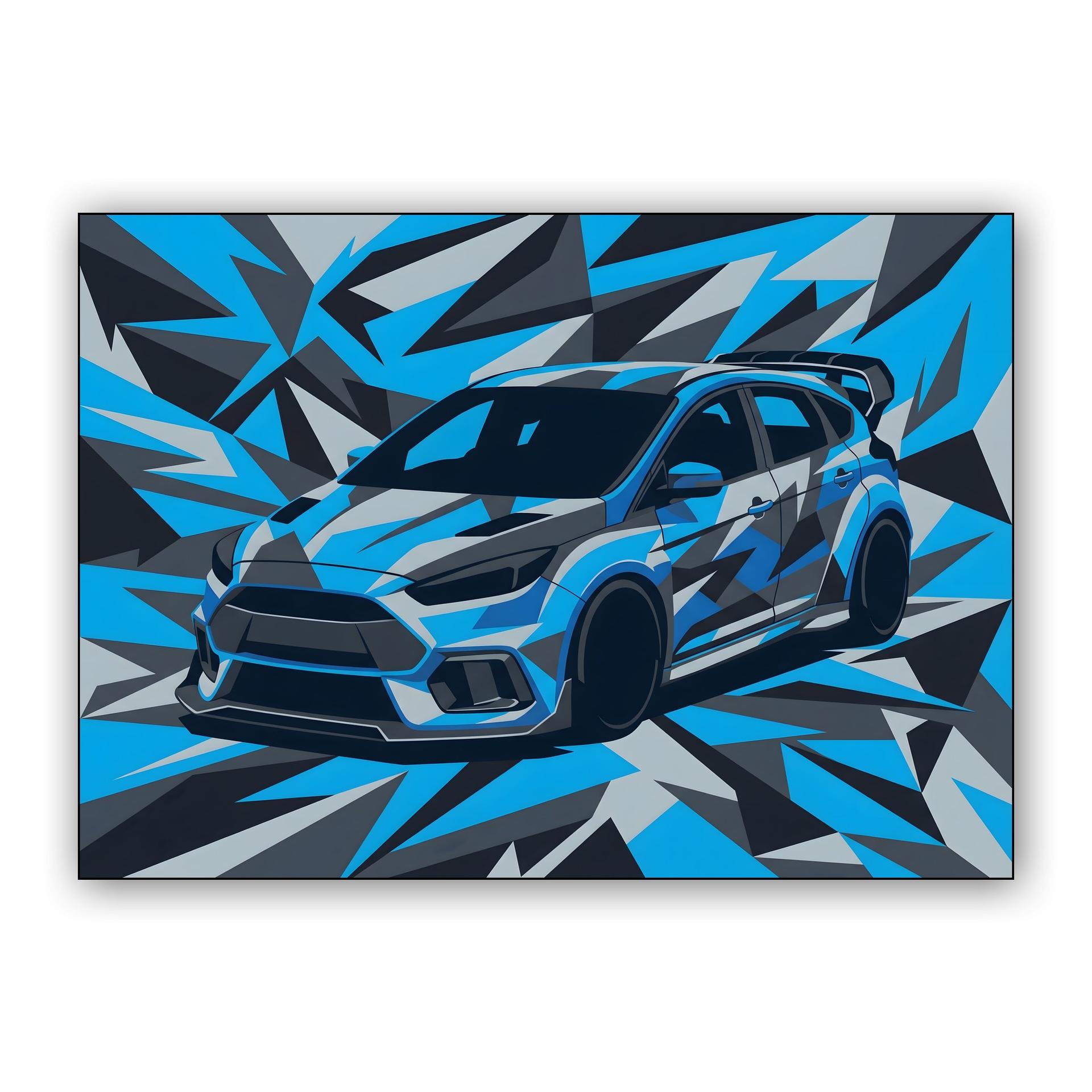 Ford Focus RS Shattered Blue Camo