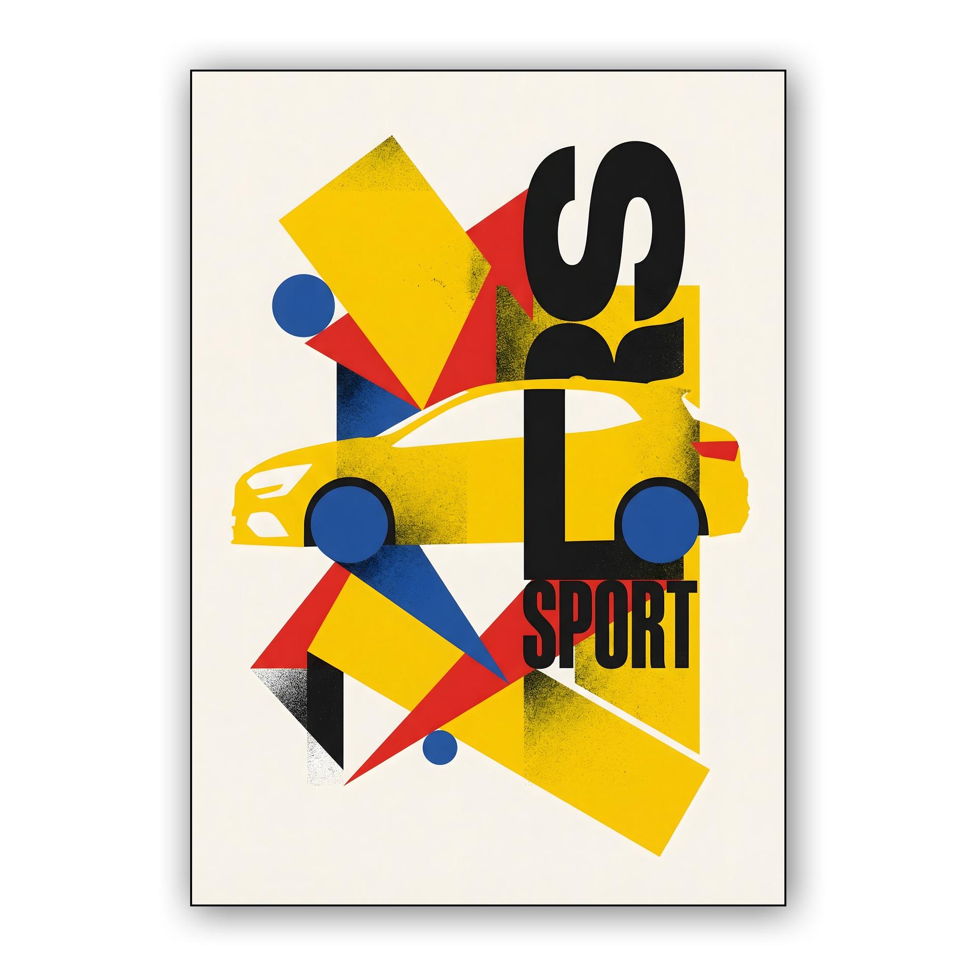 Ford Focus RS Geometric Sport Illustration