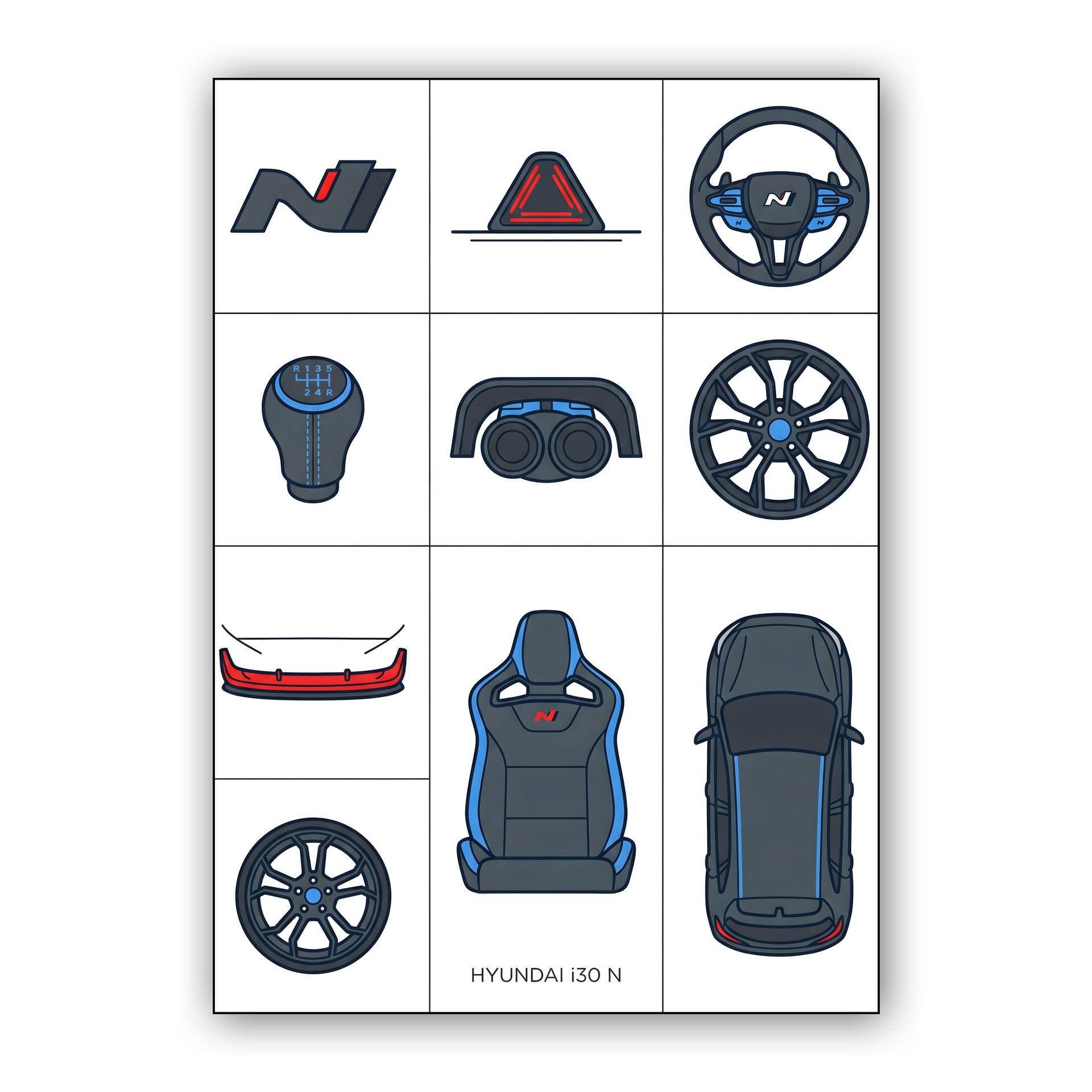 Hyundai i30 N Component Essentials Illustration