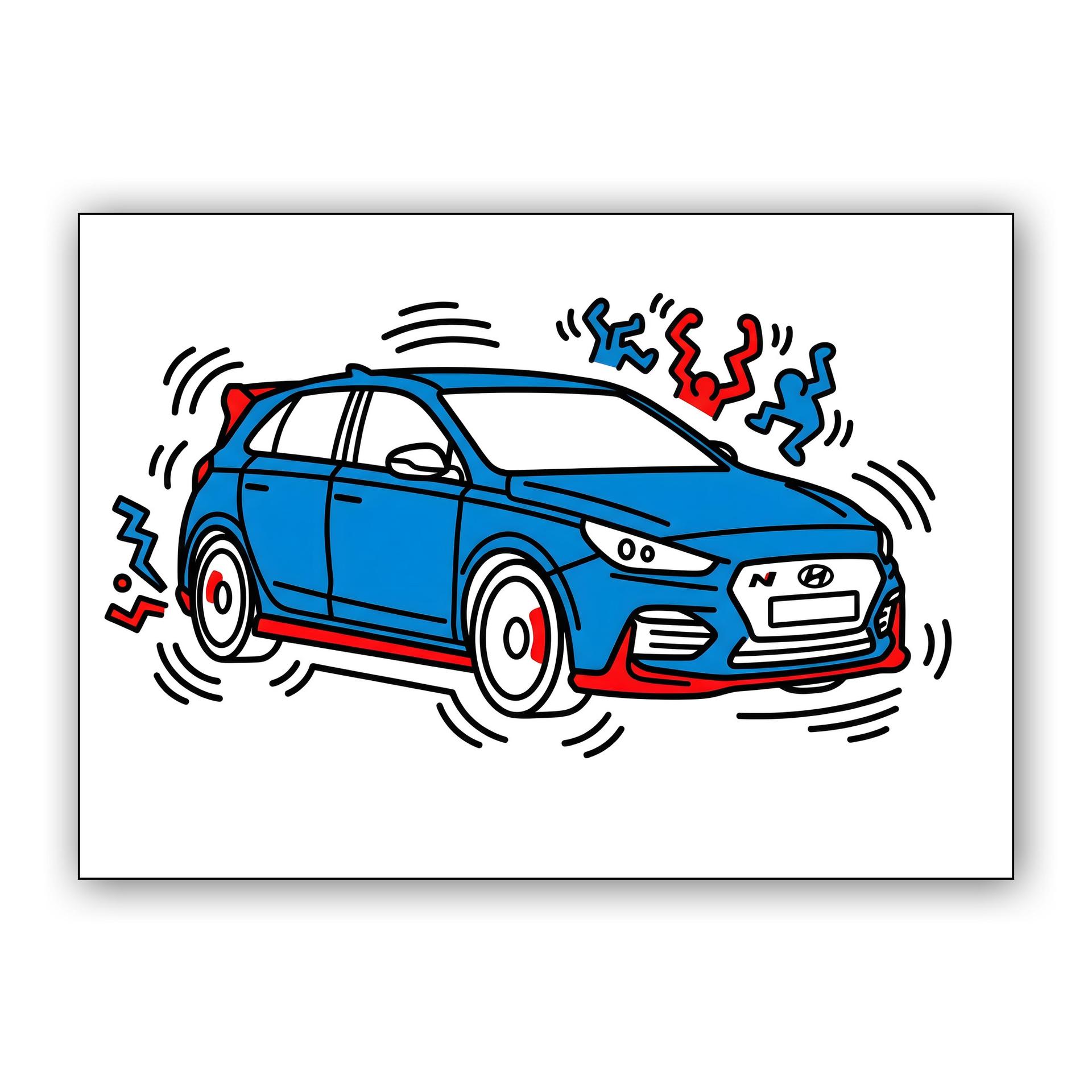 Hyundai i30 N Keith Haring Pop Art