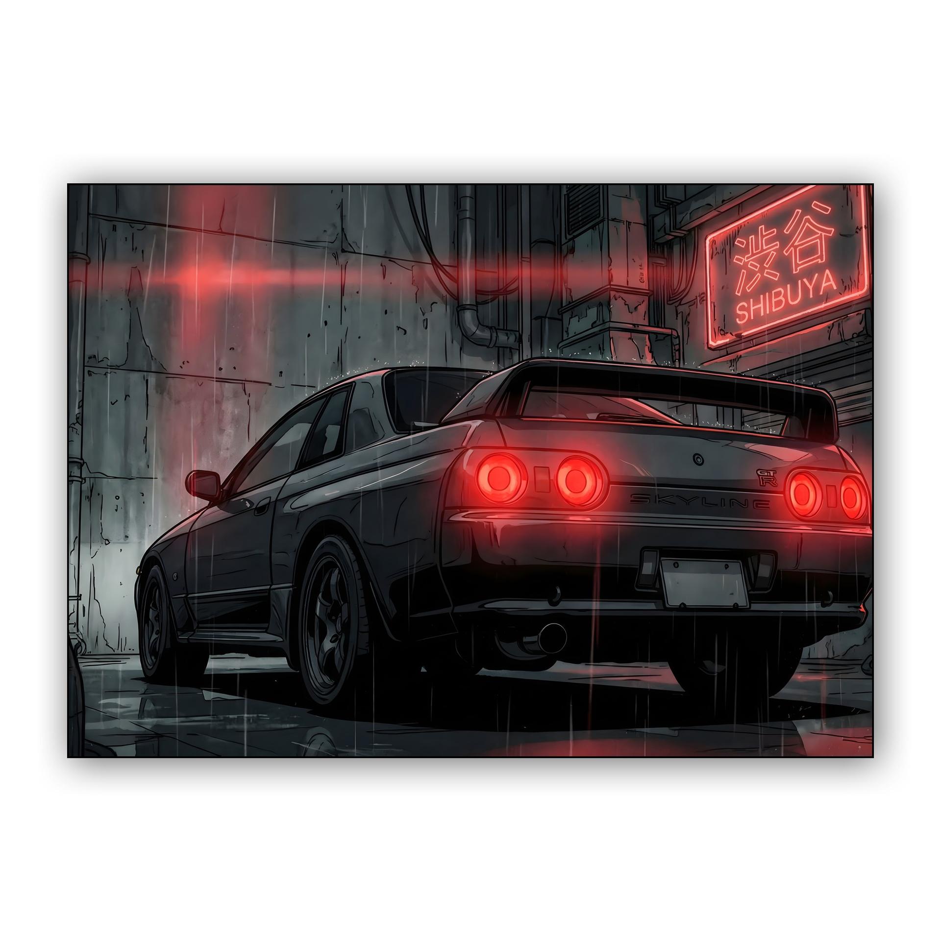 Shibuya Glow: Skyline R32