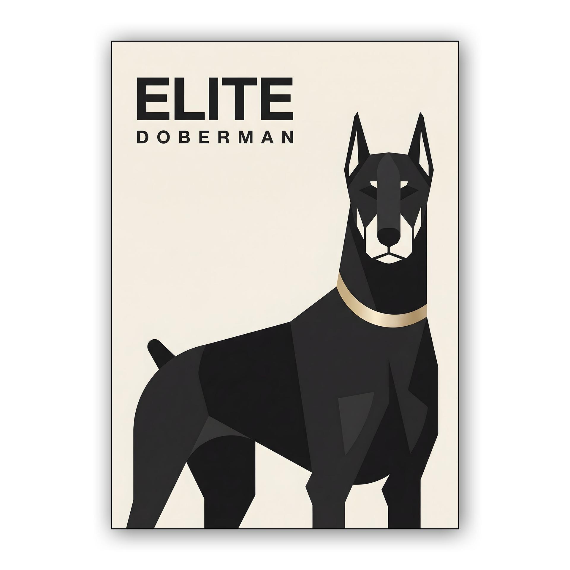 Elite Doberman: Geometric Modernism