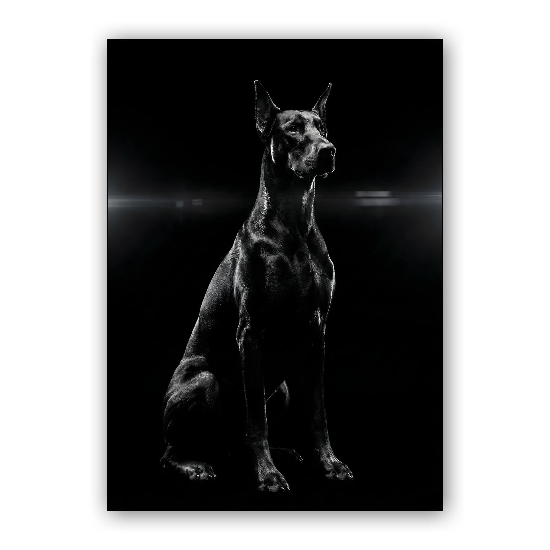 The Noble Shadow: Doberman Cinematic Portrait