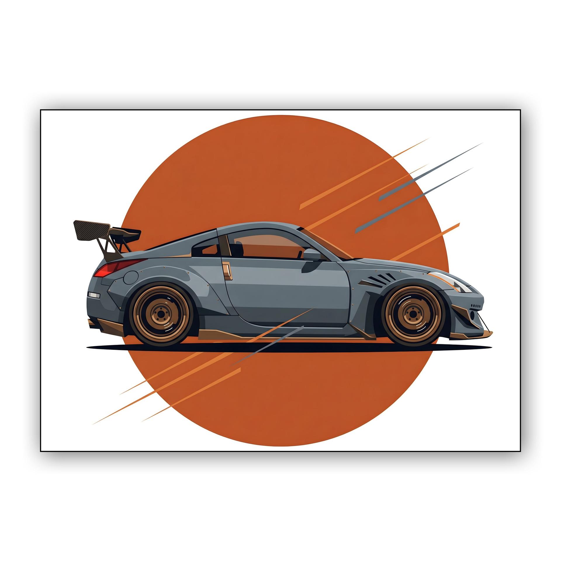 Z33 Widebody: Dynamic Vector Illustration