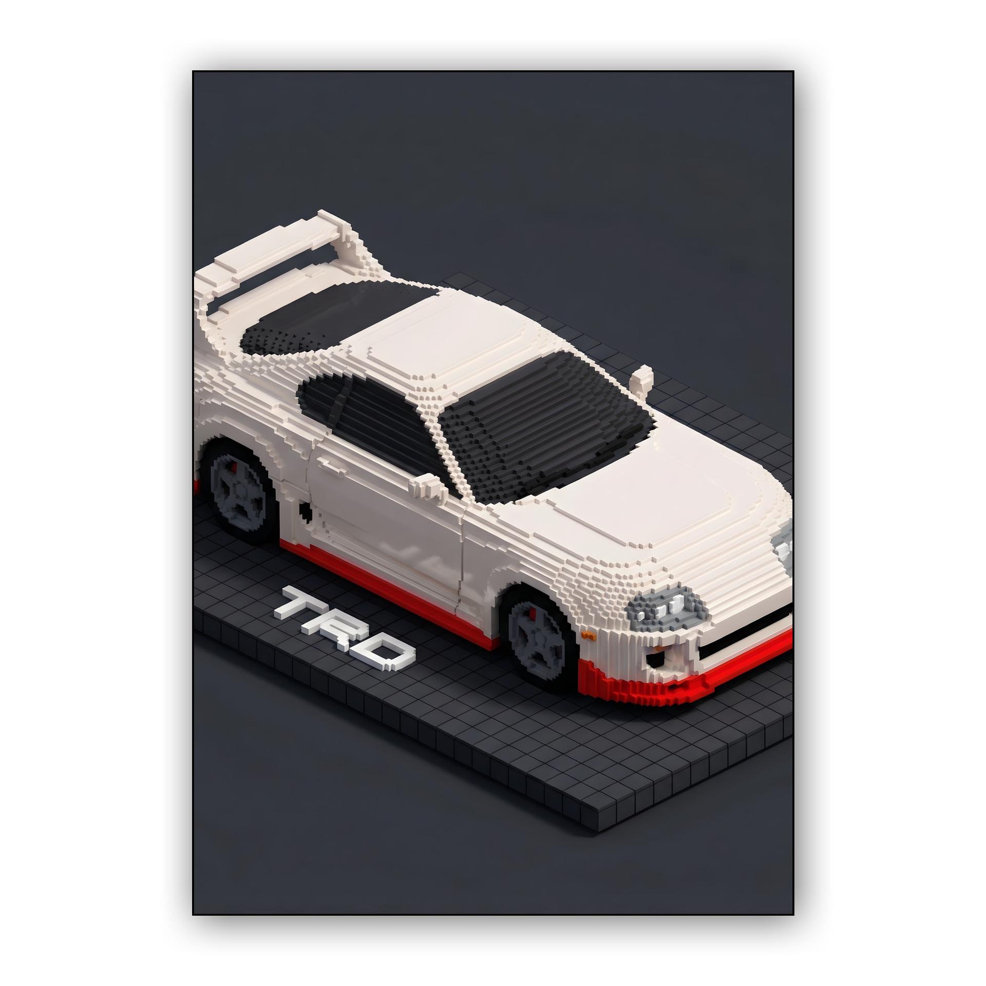 Voxel Legend: TRD Supra A80 Isometric Diorama