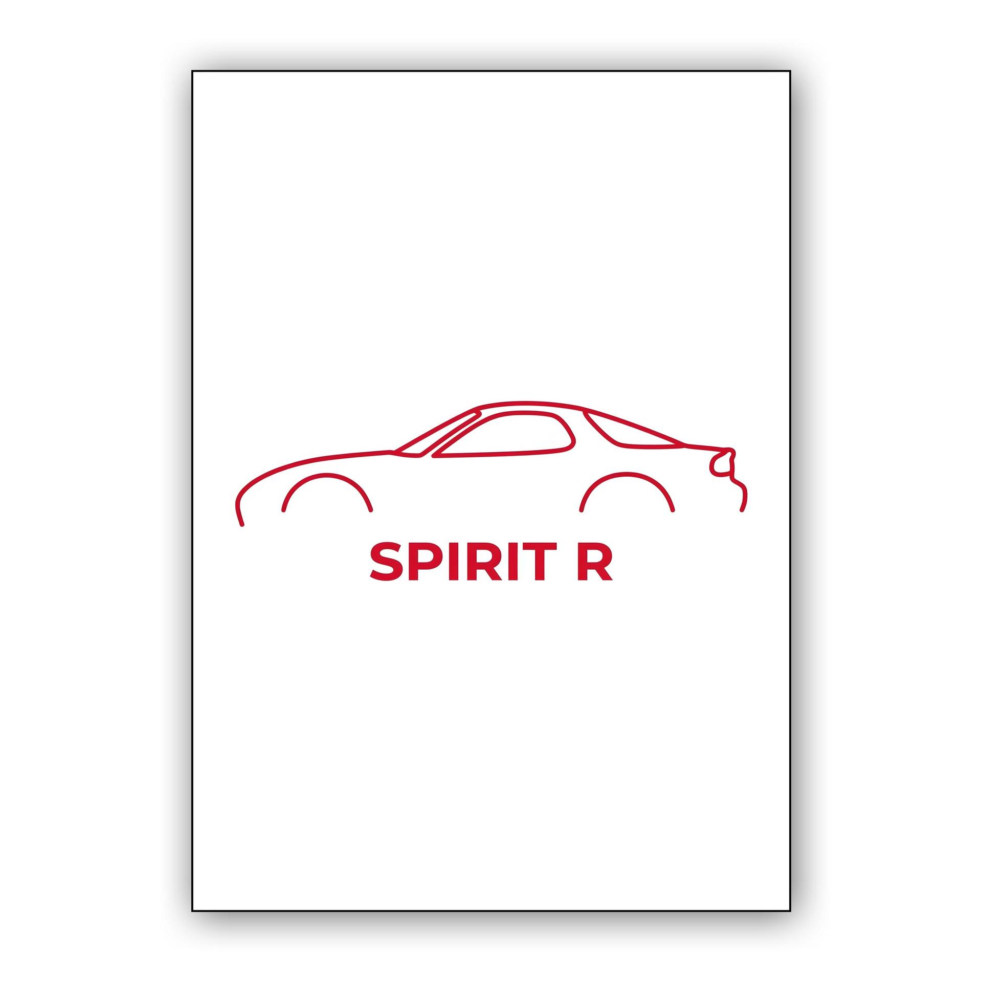Spirit R: Minimalist RX-7 FD Silhouette