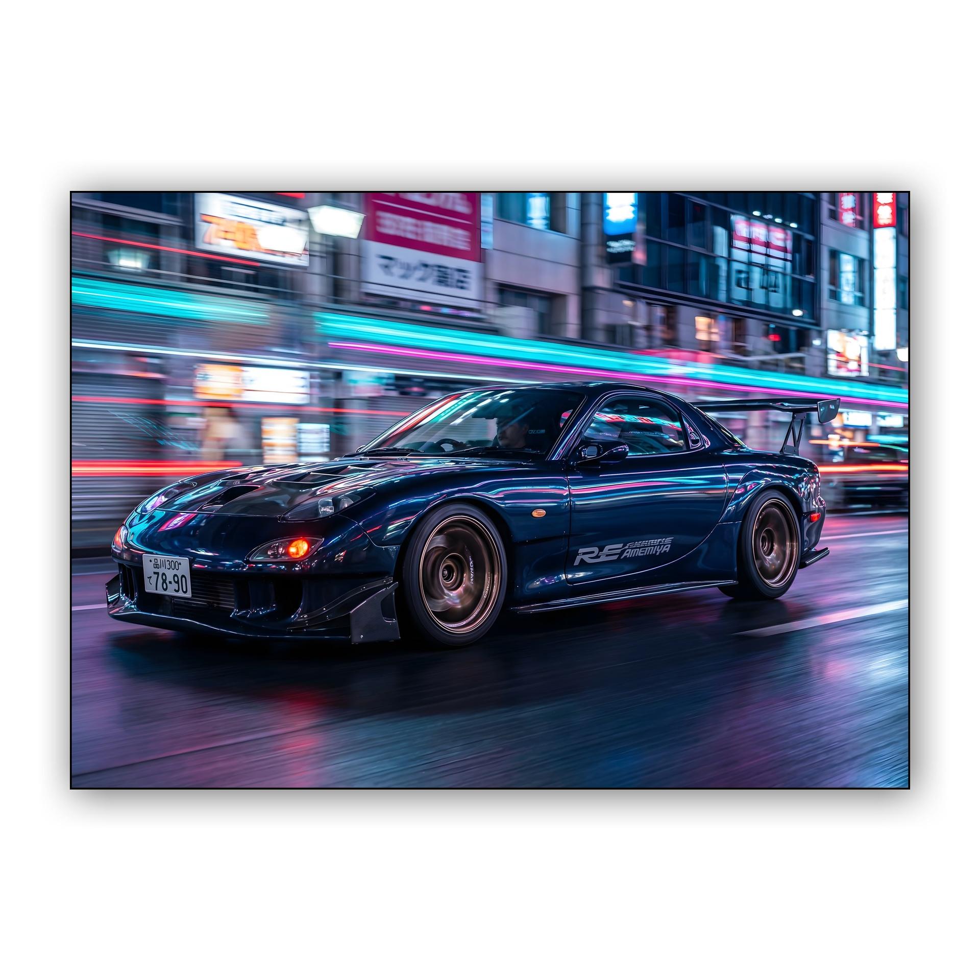 Midnight Velocity: RE Amemiya RX-7 in Tokyo