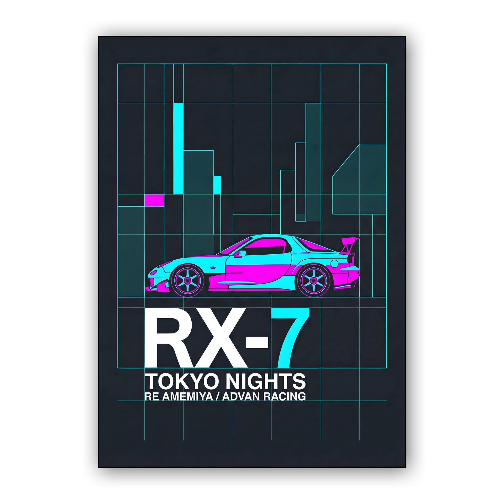 Tokyo Nights: RE Amemiya RX-7 Neon Graphic