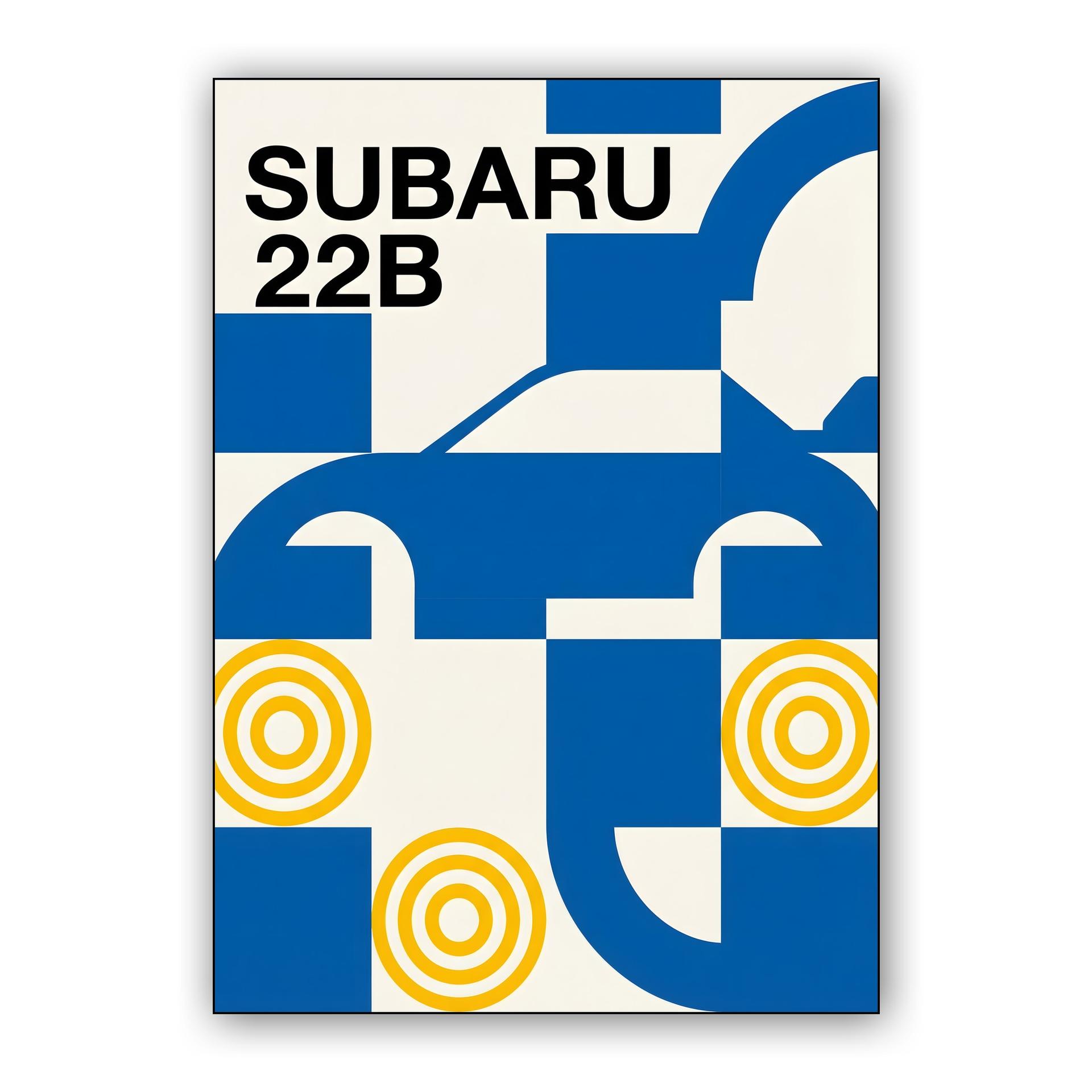 Subaru 22B: Geometric Bauhaus Tribute