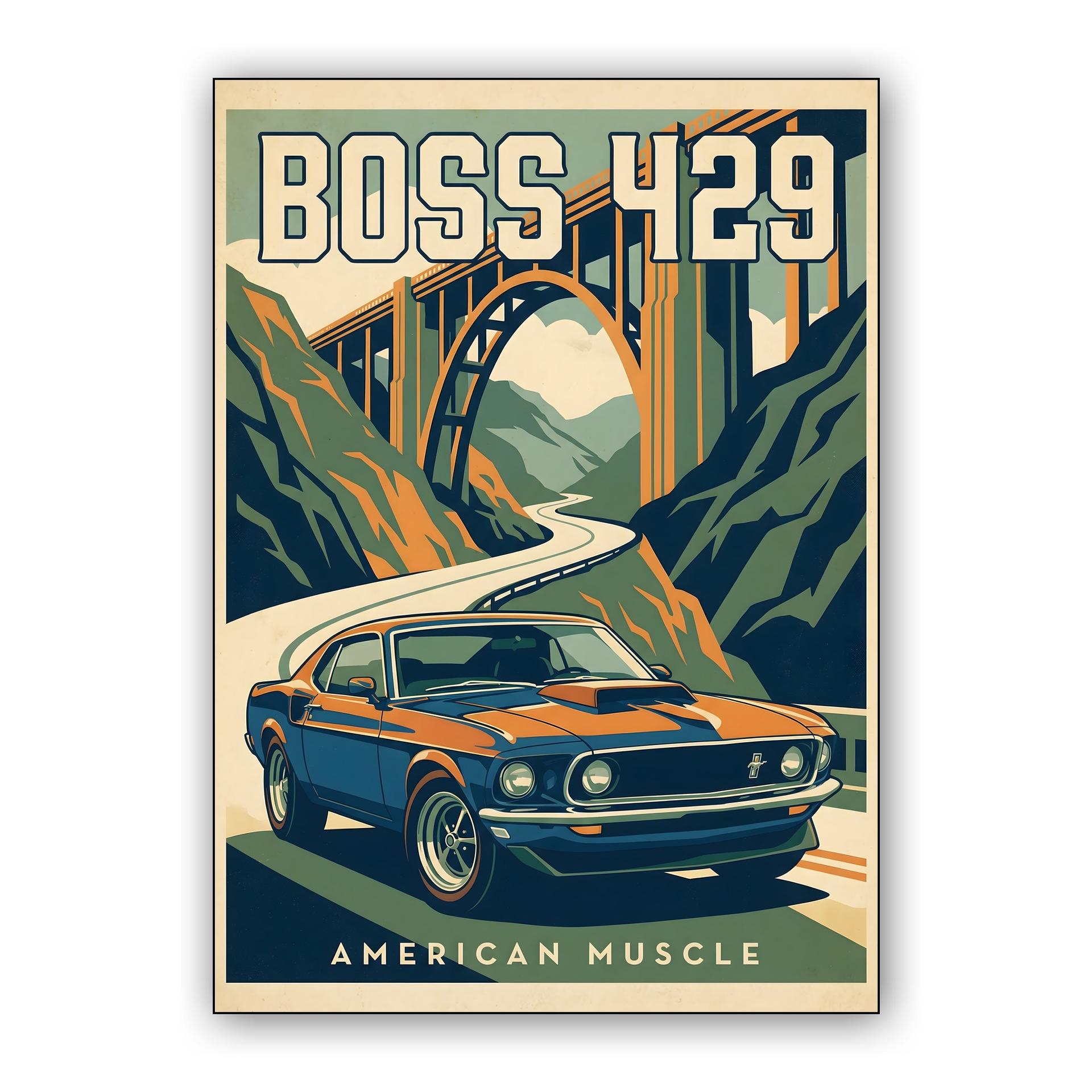 American Muscle: Boss 429 California Coast Poster