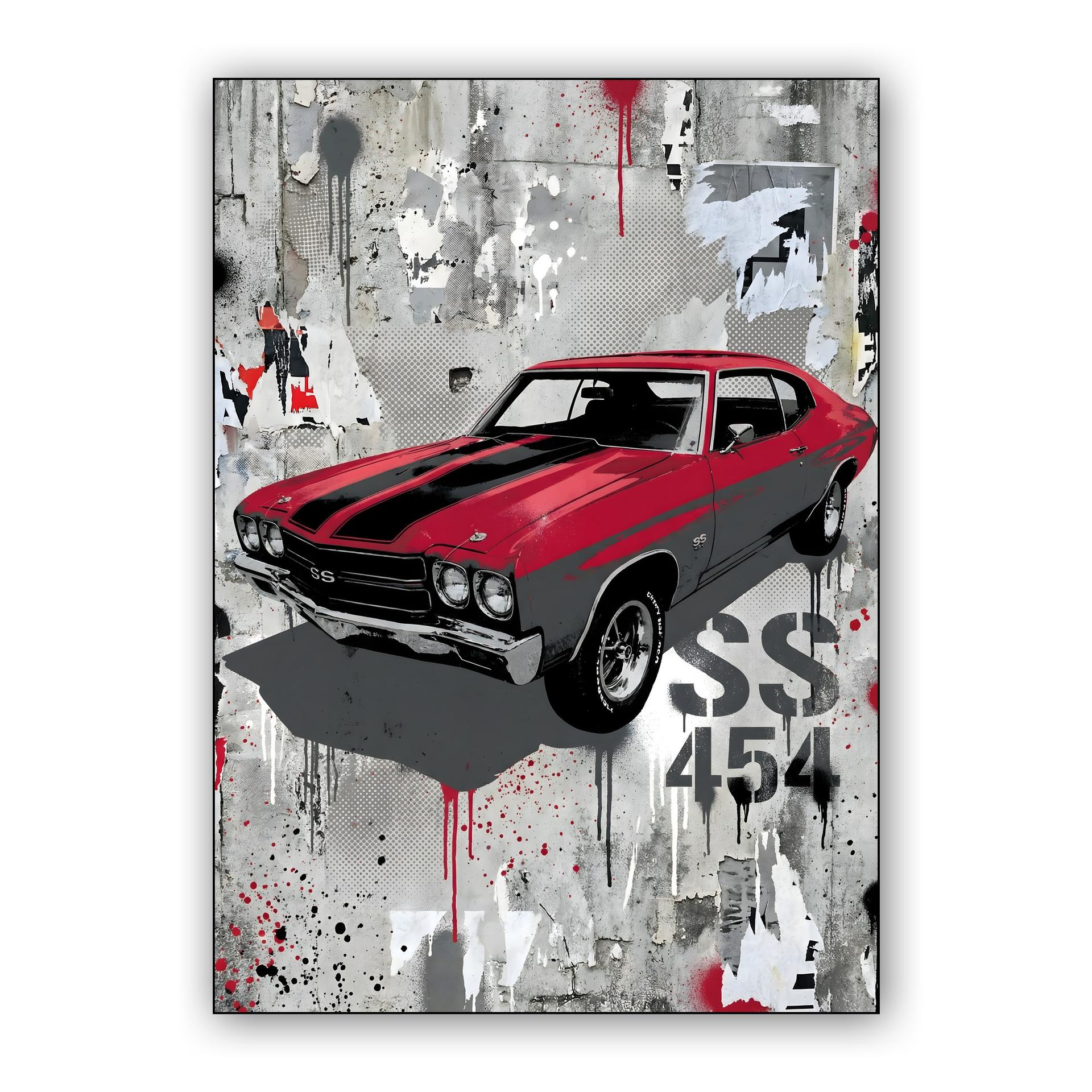 Chevelle SS 454 Urban Stencil Art