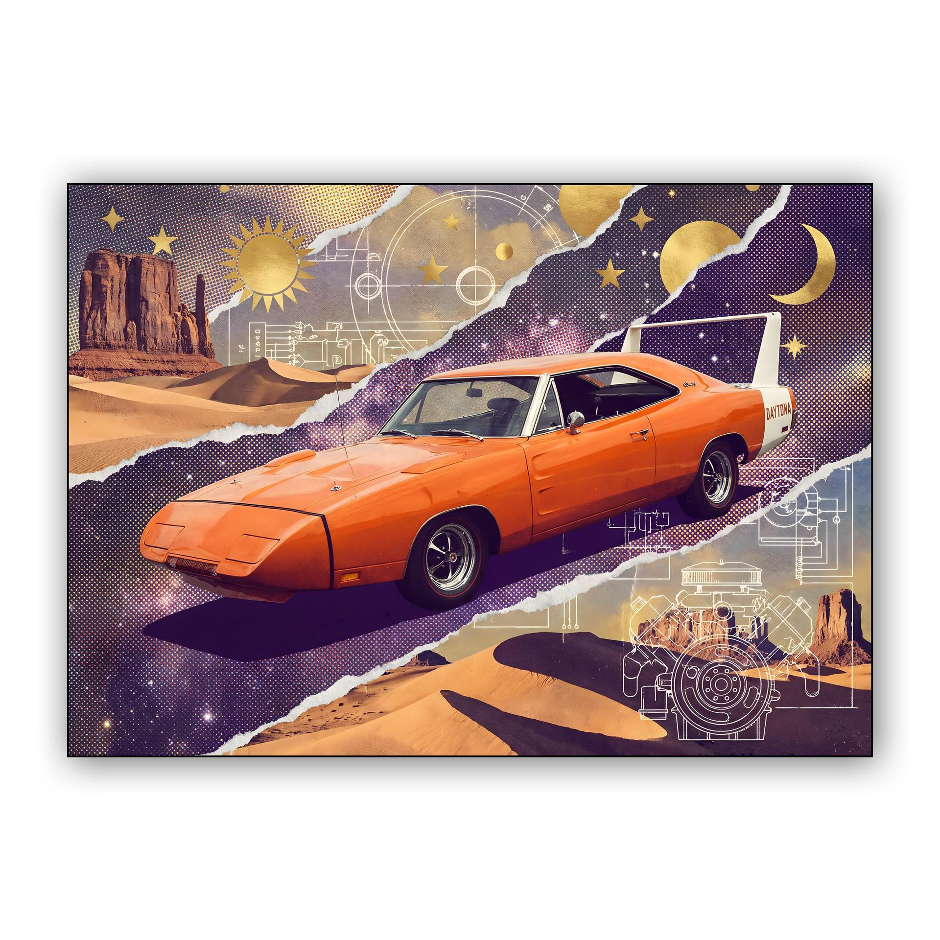 Charger Daytona: Celestial Aero Warrior Collage