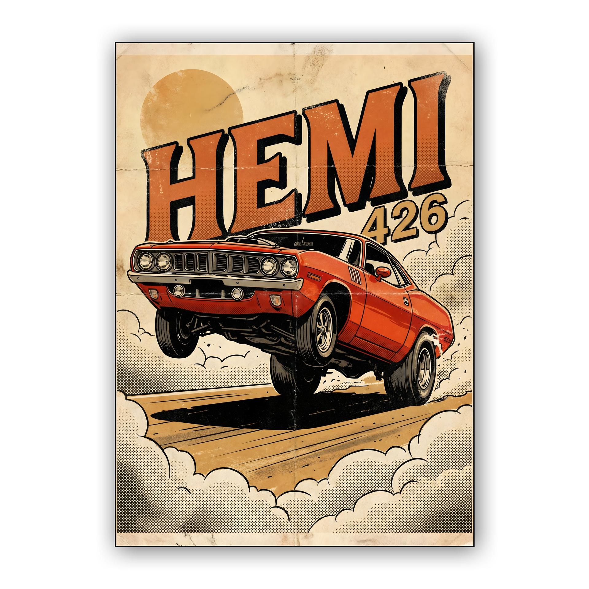 Plymouth Cuda 426 HEMI Power Wheelie